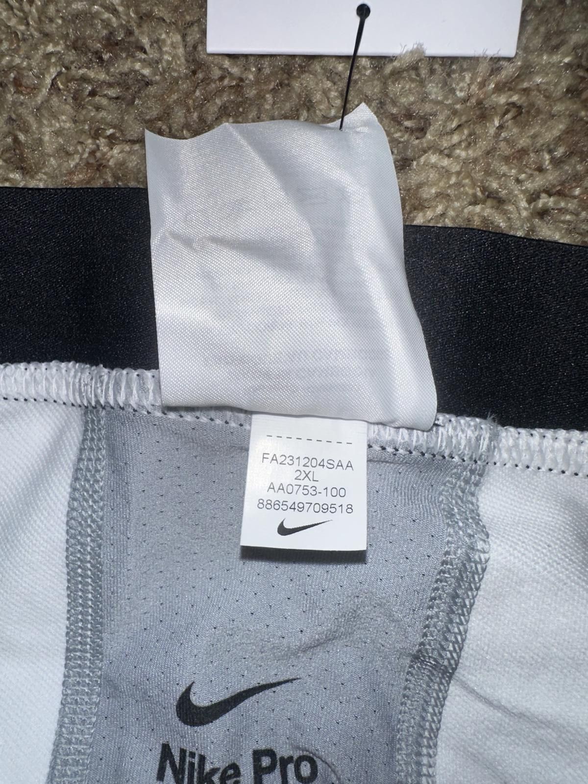 Nike Nike Men’s NBA Pro Hyperstrong Padded Pants White Tights Size US 40 / EU 56 - 12 Thumbnail