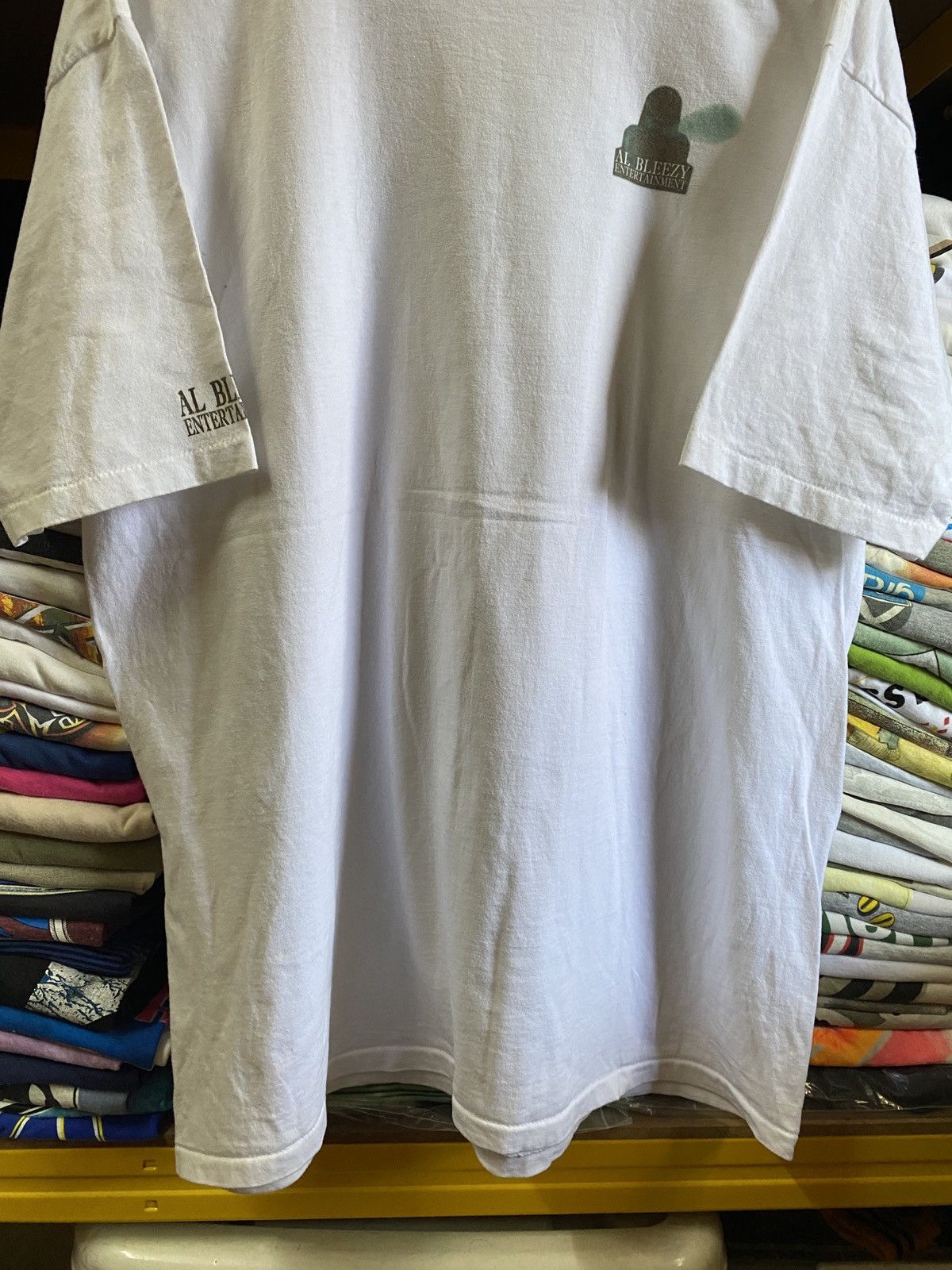 Rap Tees Vintage 90s Al Bleezy Entertainment Hiphop Rave Records Size US XL / EU 56 / 4 - 5 Thumbnail