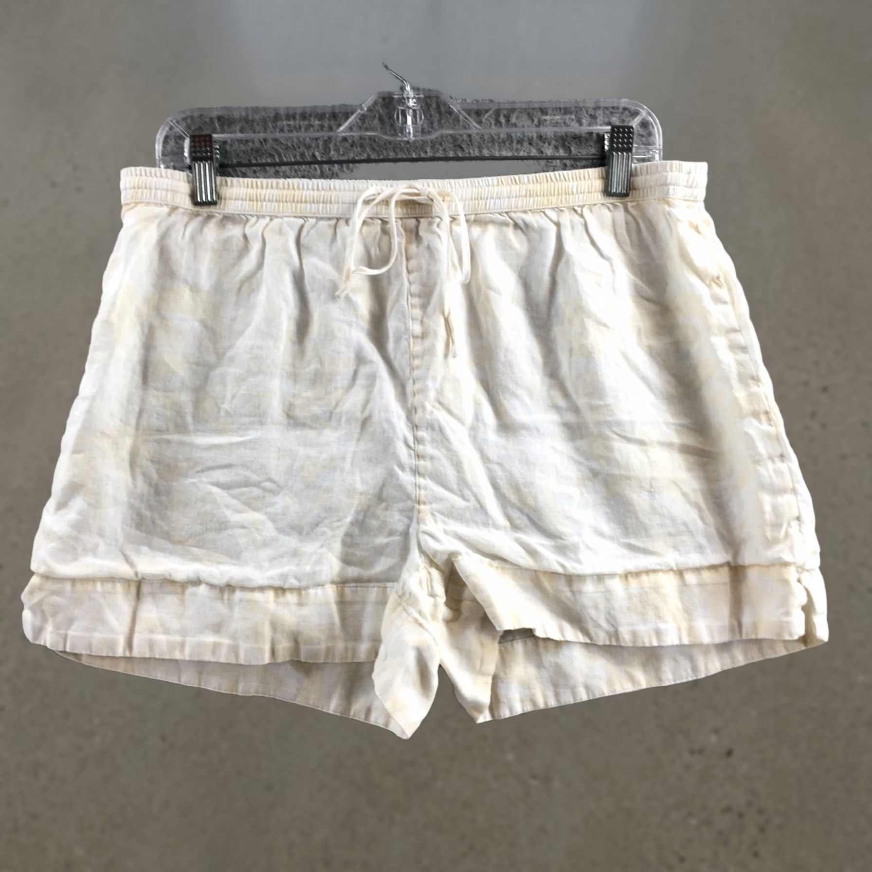 Banana Republic Banana Republic Linen Shorts Womens M Beige High Rise Drawstring Shirt? Size 32" / US 10 / IT 46 - 1 Thumbnail