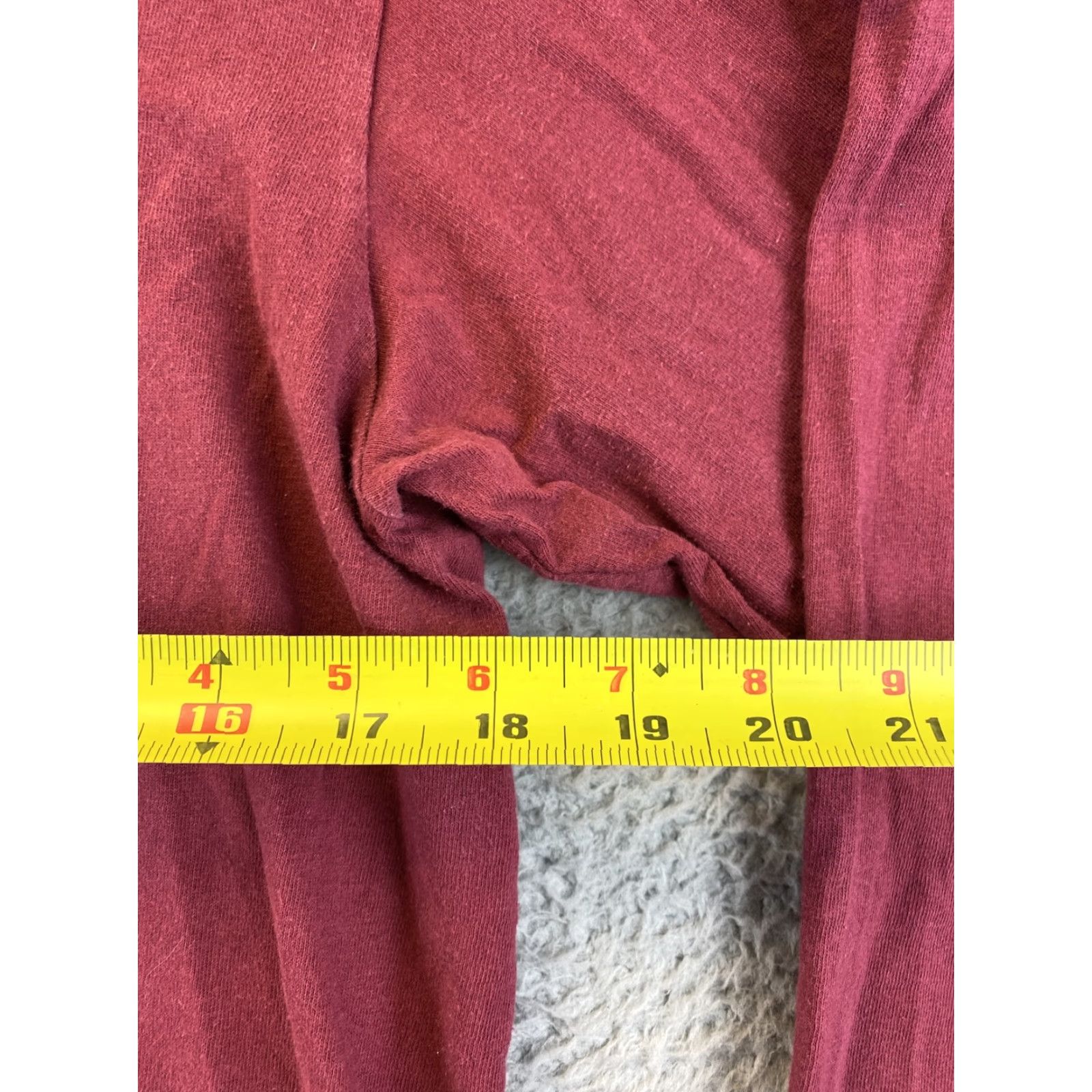 Reebok VINTAGE Reebok Avalanche Men's T-Shirt Long Sleeve Crew Neck Maroon Size M 78-7 Hockey Logo Cotton Polyester Shirt Mens Size US M / EU 48-50 / 2 - 4 Thumbnail
