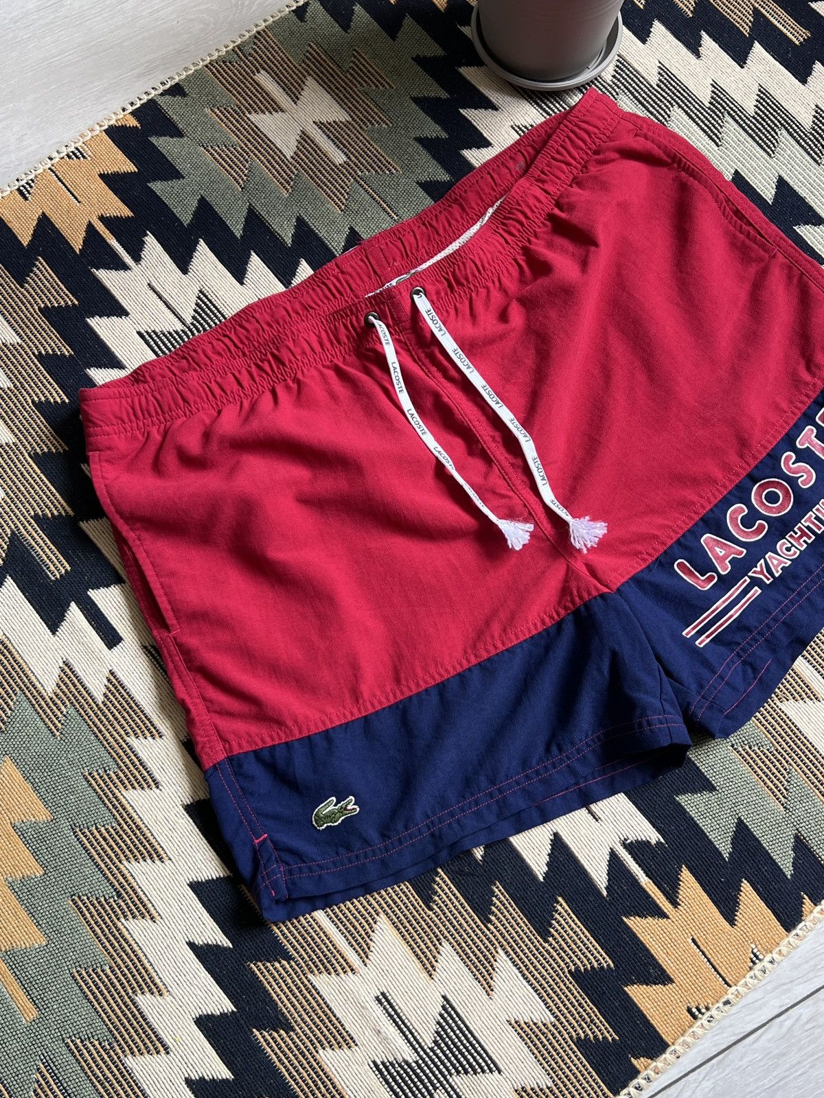 Lacoste Vintage Lacoste Chemise Yachting Swim Shorts Size US 36 / EU 52 - 2 Thumbnail