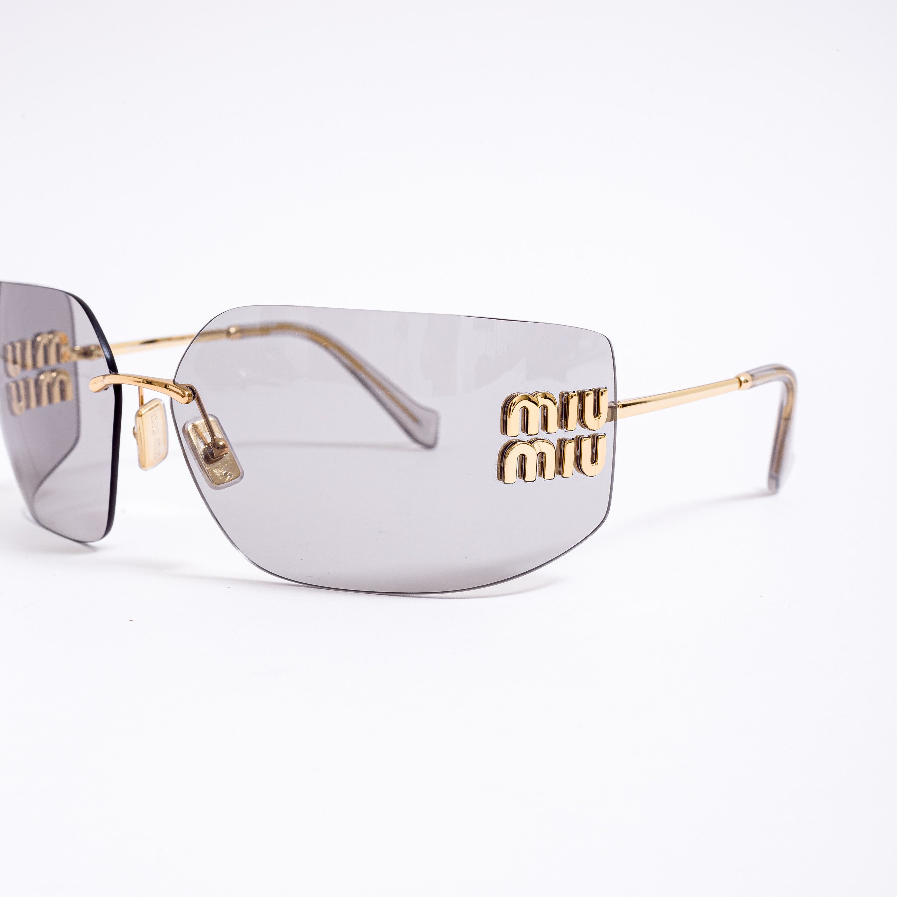 Miu Miu MIU MIU MU 54YS 5AK30B Sunglasses LIGHT GREY Size ONE SIZE - 2 Thumbnail