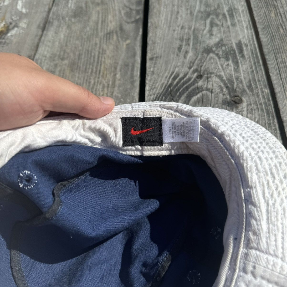Nike × Vintage Vintage 90s Nike Panama Hat Size ONE SIZE - 6 Thumbnail