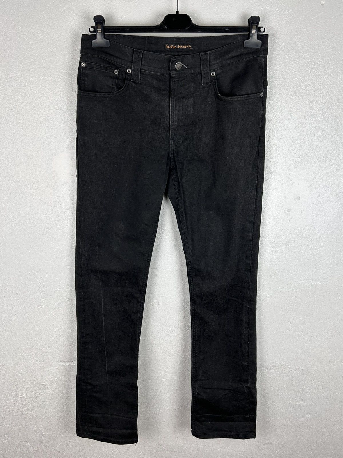 Nudie Jeans Nudie Jeans Thin Finn Dry Black Coated Jeans Size 33 