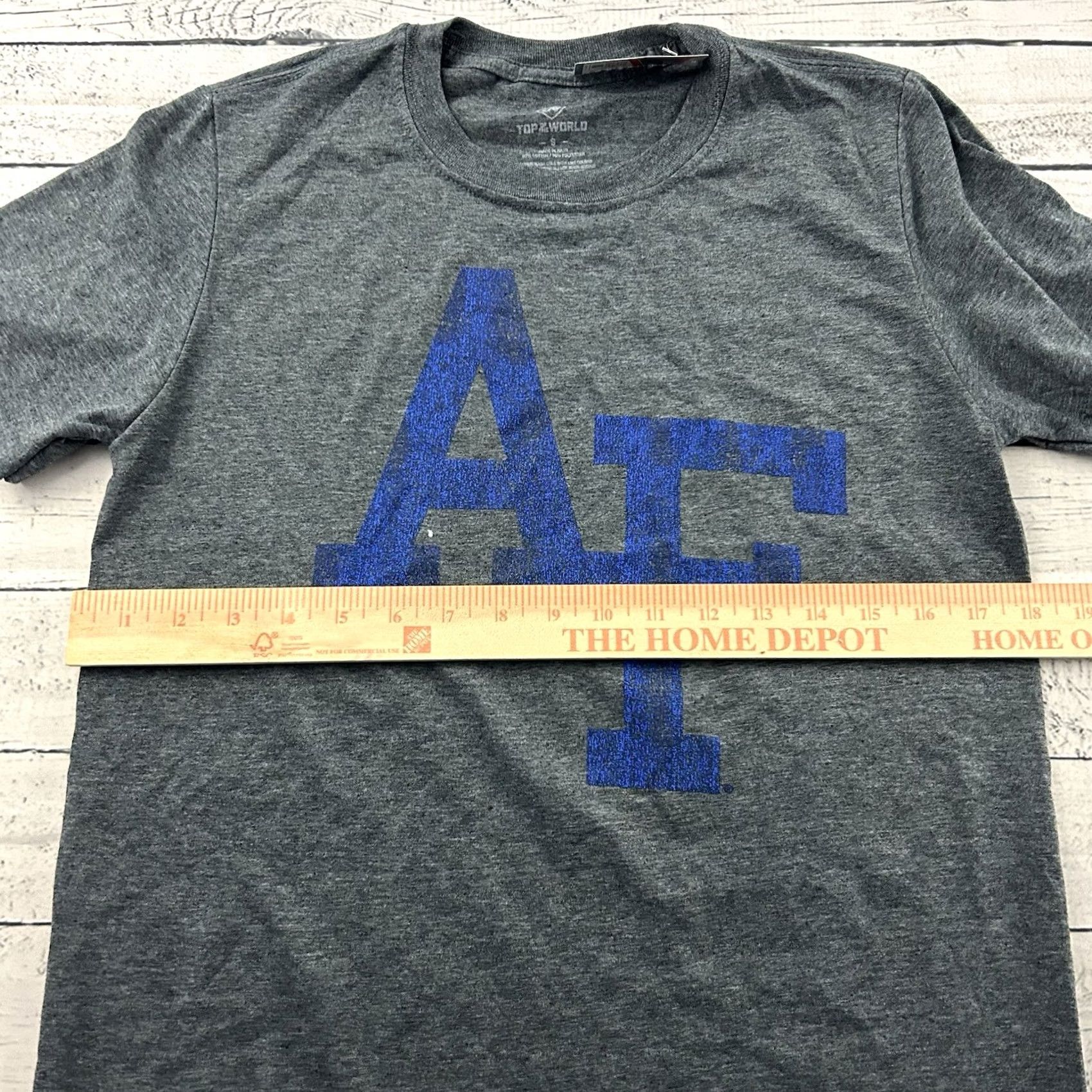 Vintage Air Force Top Of The World Short Sleeve T Shirt Men Small Gray Size US S / EU 44-46 / 1 - 4 Thumbnail