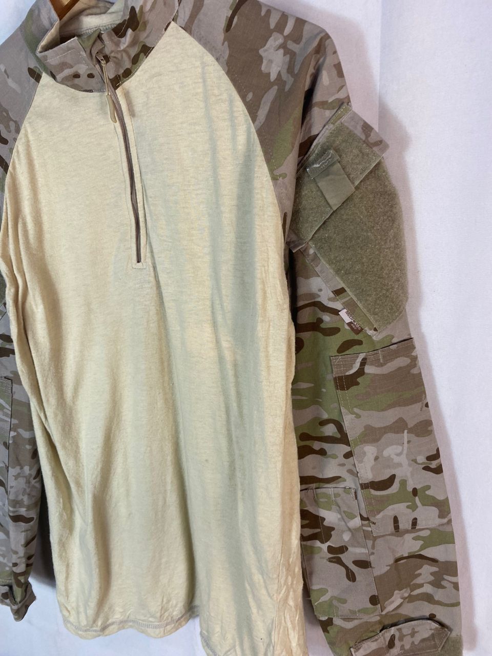 Other Vintage camo sleeve half zipper shirt Size US L / EU 52-54 / 3 - 3 Thumbnail