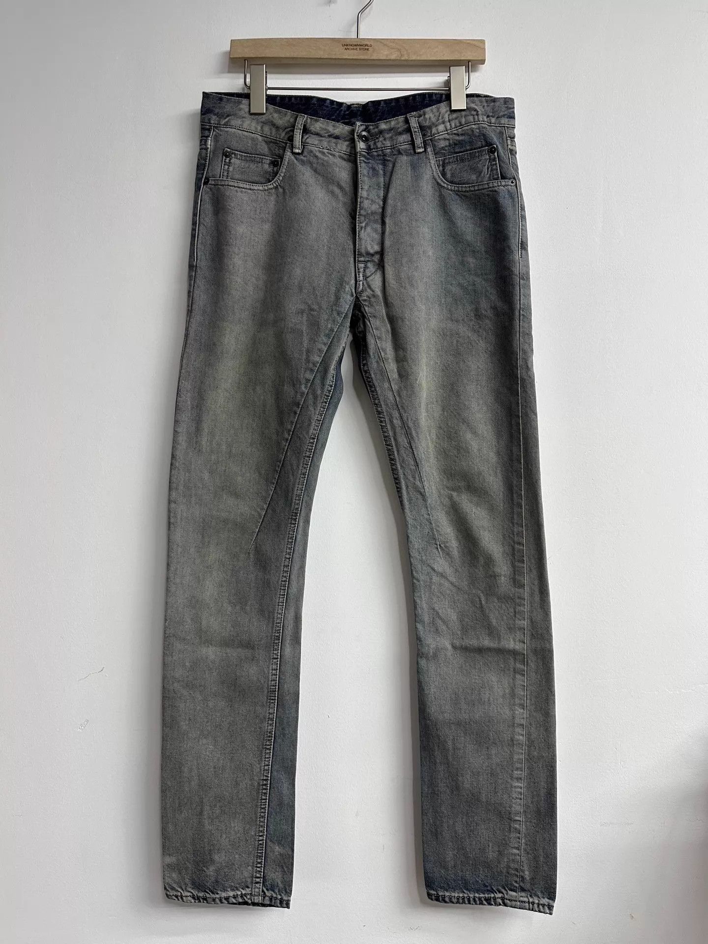 Rick Owens Rick Owens 17FW Slim Washed Mud-Dyed Jeans 32 Size US 32 / EU 48 - 1 Thumbnail