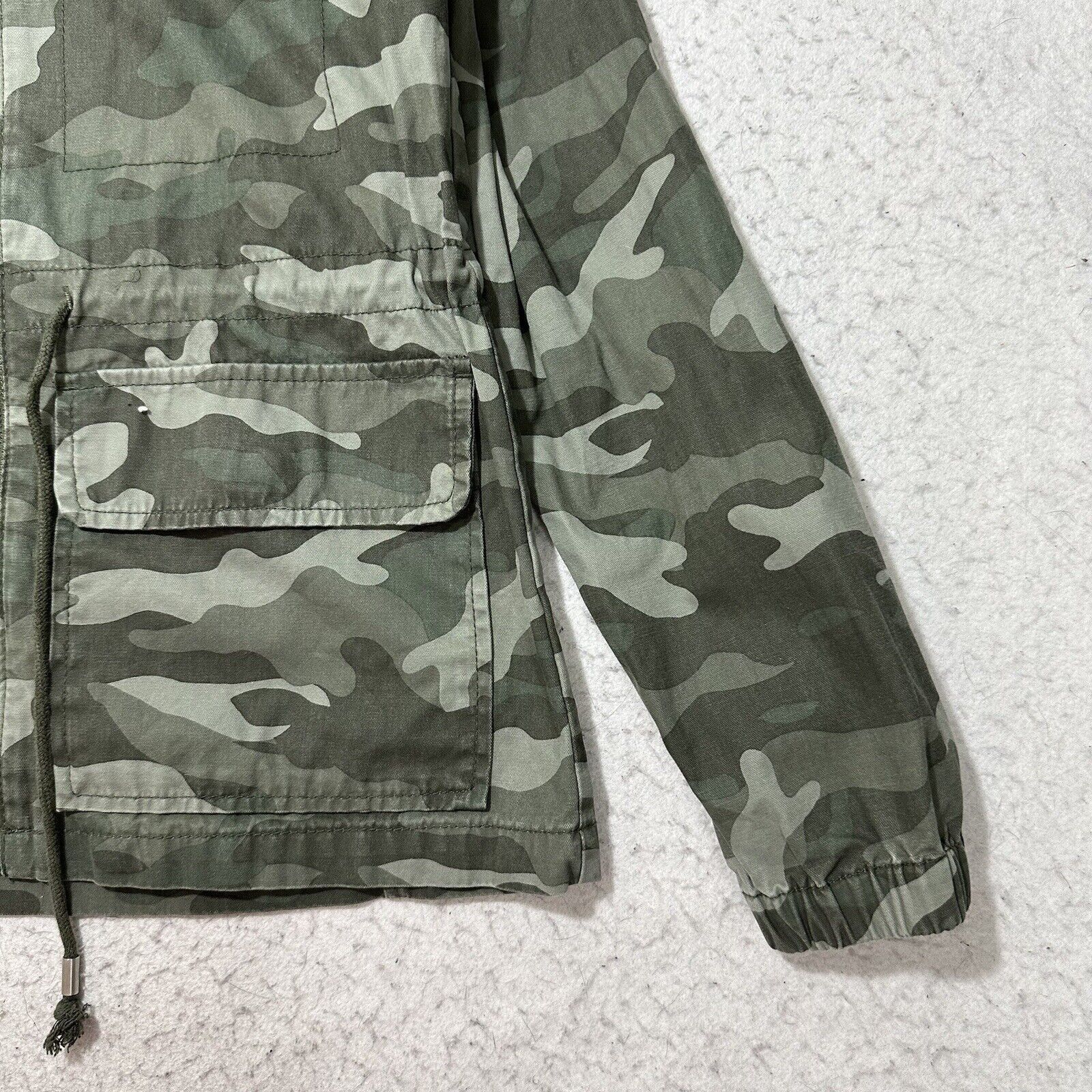 Old Navy Old Navy Small Full Zip Military Jacket Green Camouflage Size S / US 4 / IT 40 - 6 Thumbnail