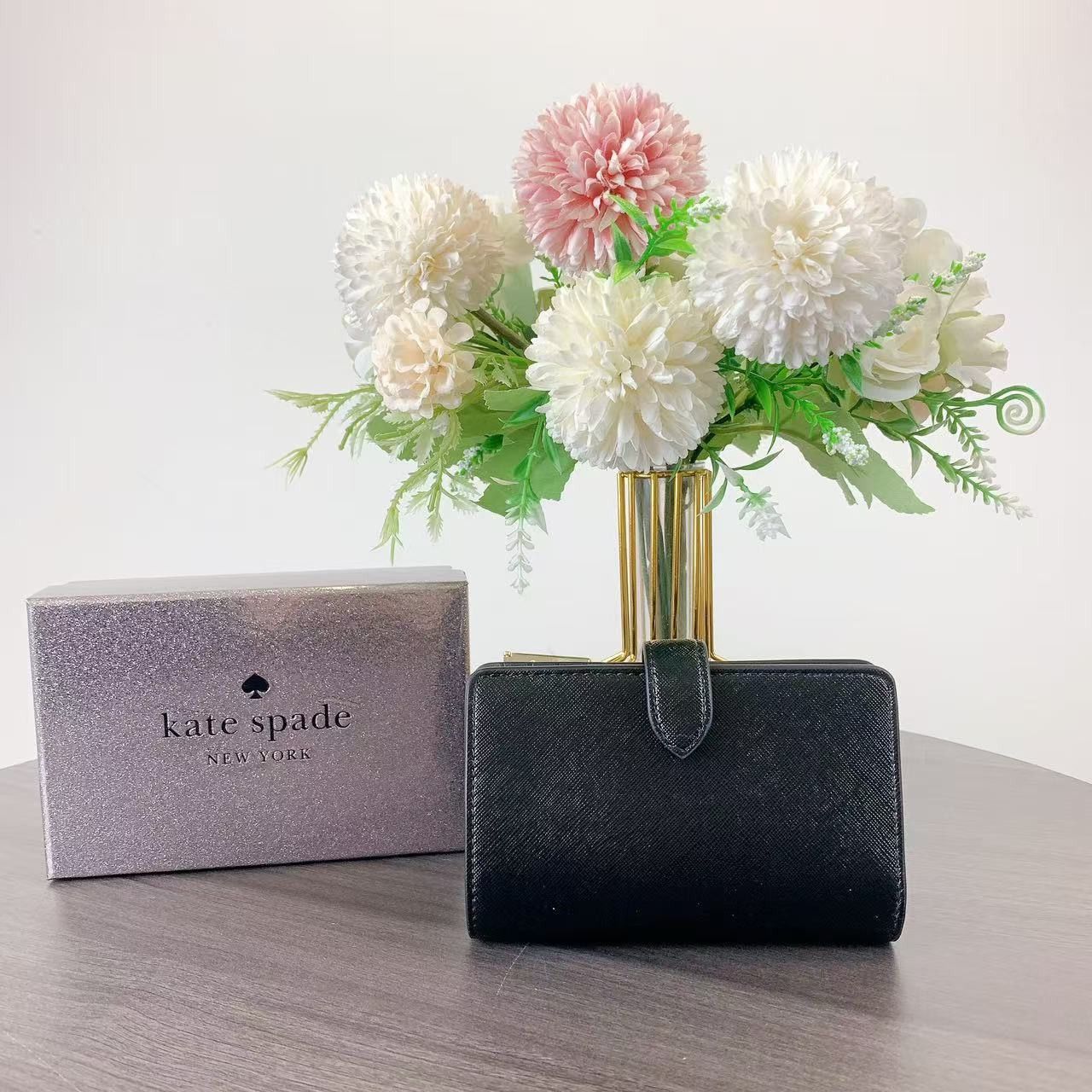 Kate Spade Kate Spade KK043 Kenzie Boxed Medium Compact Wallet IN Black Size ONE SIZE - 2 Thumbnail