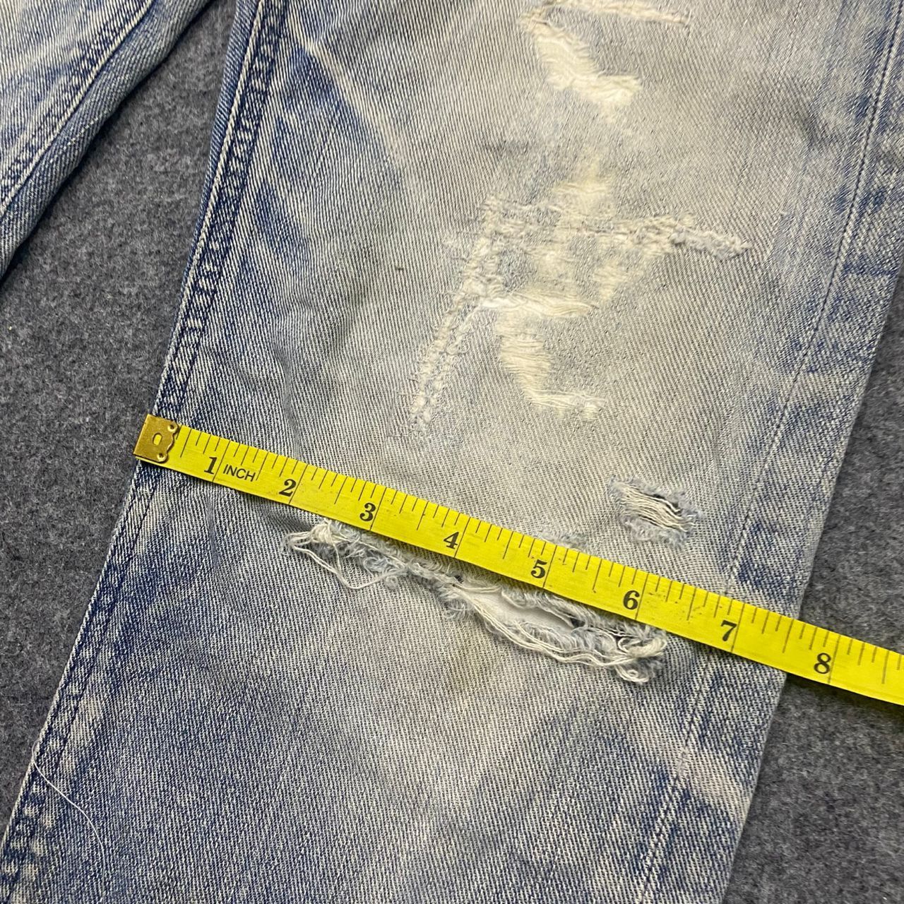 Lee 💥Vintage Lee Riders Balenciaga Distressed Denim Size US 32 / EU 48 - 7 Thumbnail