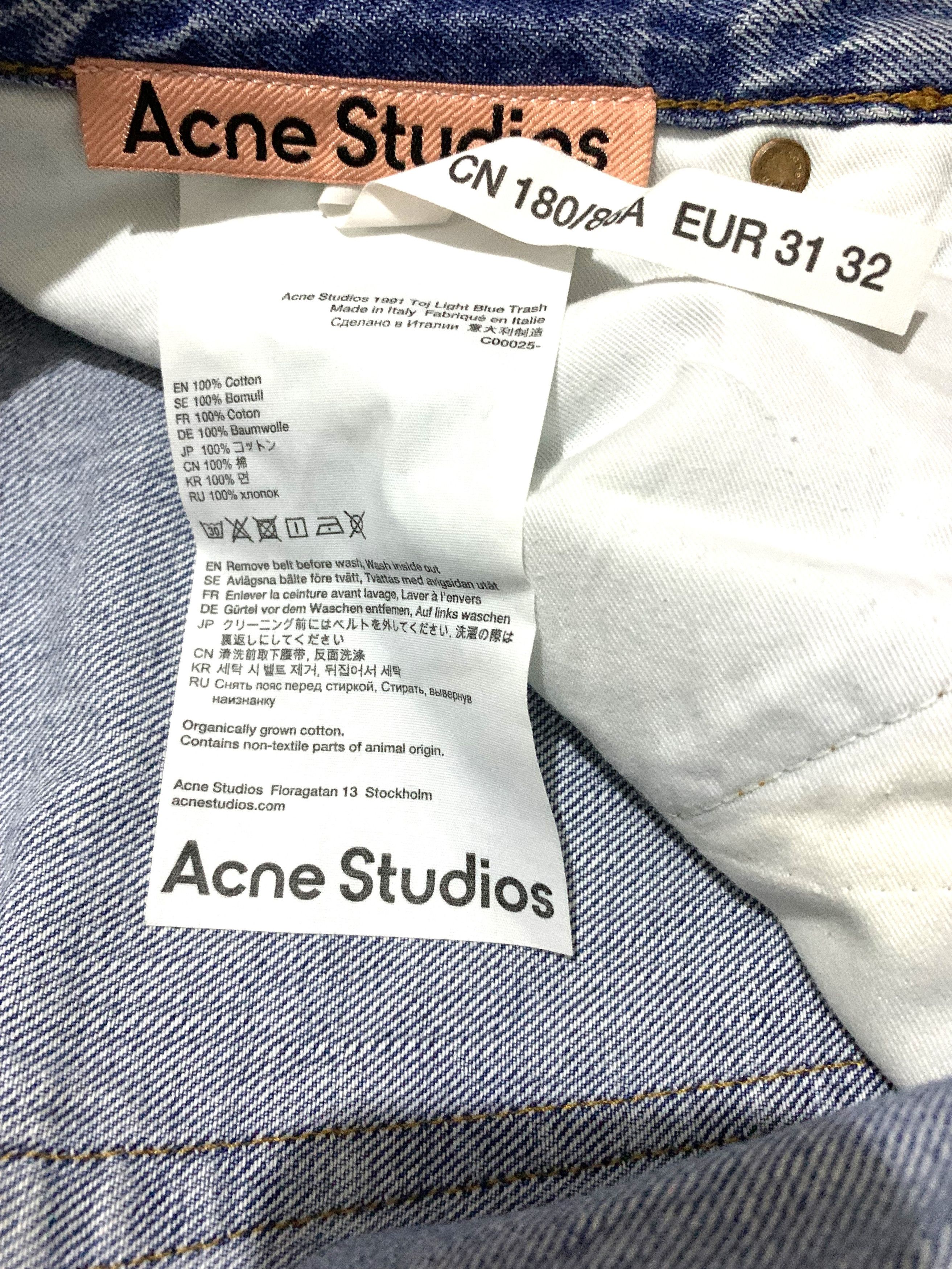 Acne Studios 1991 Toj Jeans Size US 31 - 5 Thumbnail