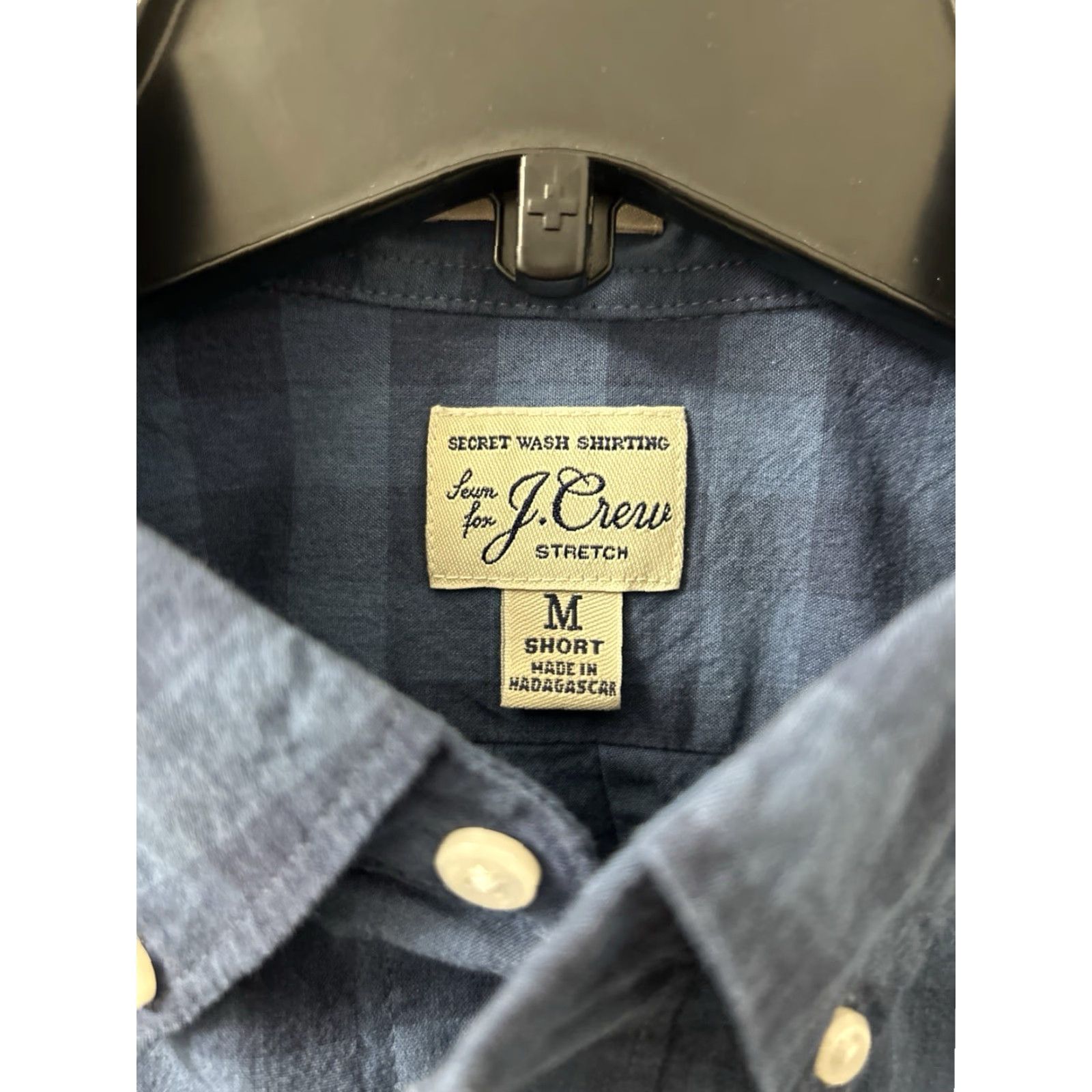 J.Crew VINTAGE J. Crew Shirt Mens Medium Blue Oxford Plaid Button Down Long Sleeve NWT 0 MSRP Size US M / EU 48-50 / 2 - 6 Thumbnail