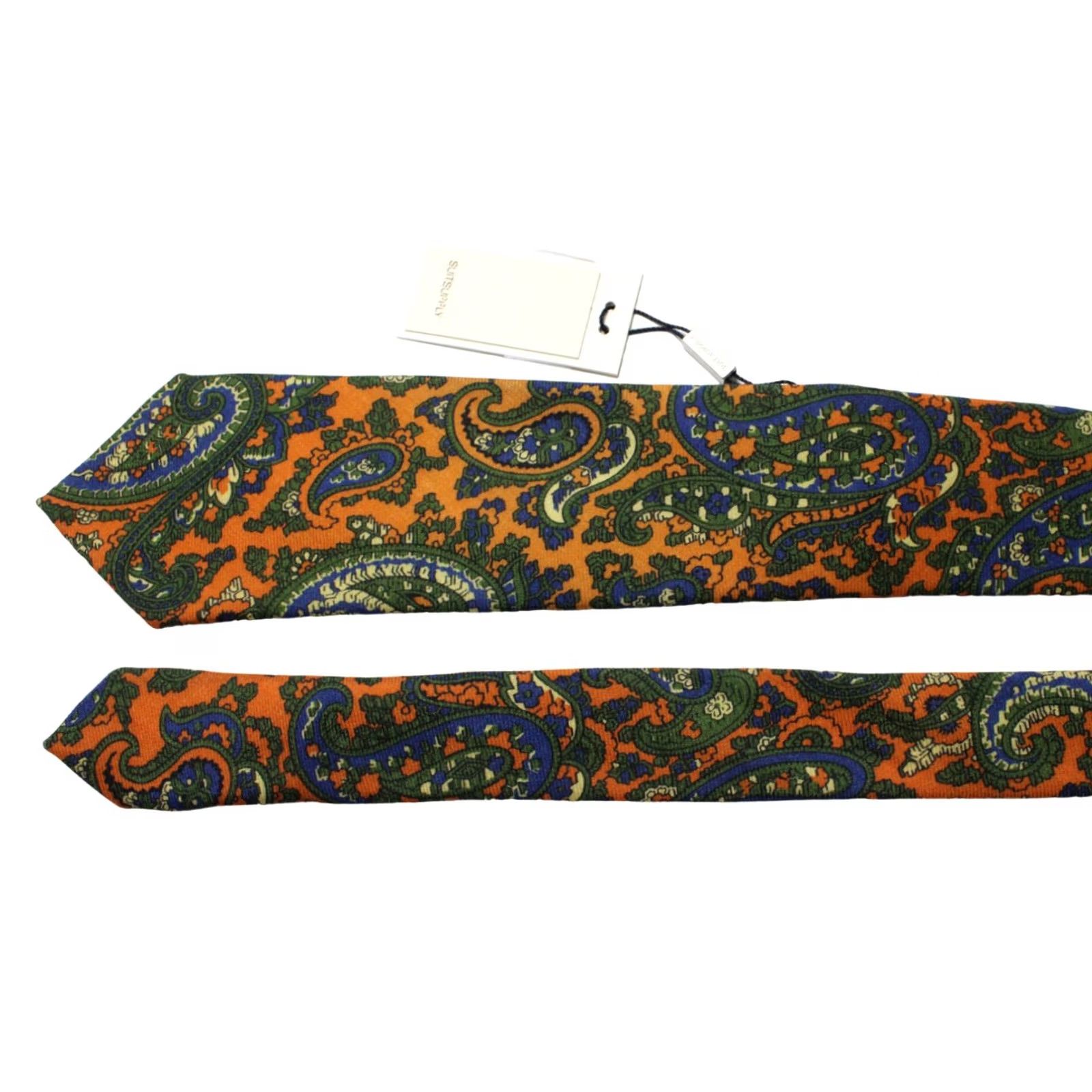 Suitsupply New title: Mens Tie - Suitsupply 155 X 8 CM Wool Paisley Pointed Tied Multicoloured - 100% Authentic Size ONE SIZE - 2 Thumbnail