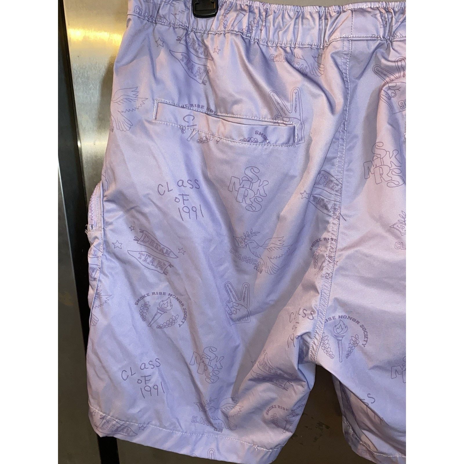 Other Smoke Rise Graphic Print Cargo Shorts Lavender Size US 36 / EU 52 - 7 Thumbnail