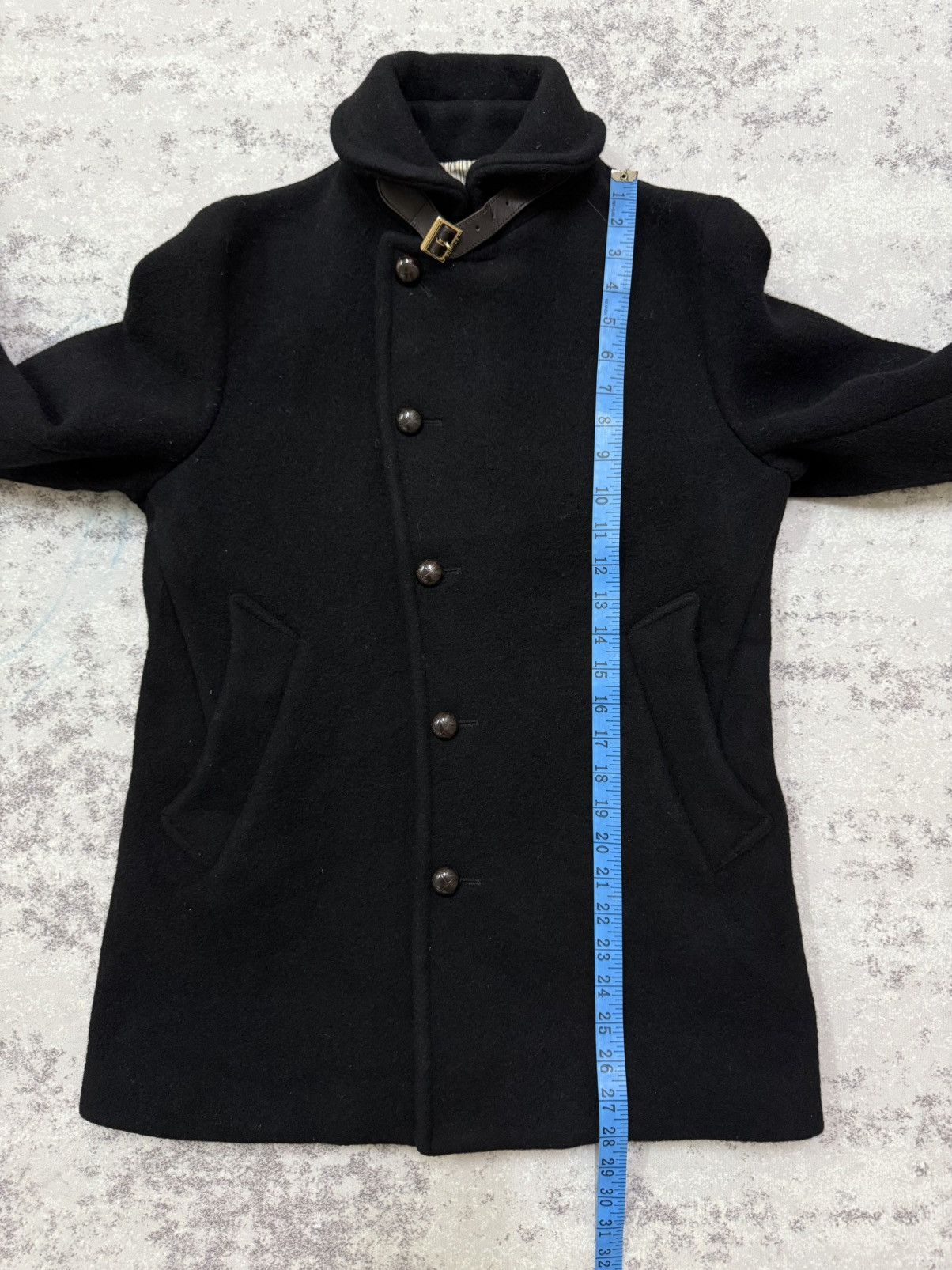 Edifice Japan EDIFICE BELTED COLAR WOOL COAT JACKET Size US S / EU 44-46 / 1 - 18 Thumbnail