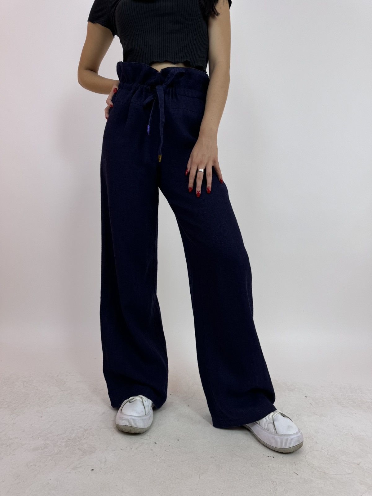 Designer × Japanese Brand gudrun sjoden linen trousers pants Womens size S Size 26" / US 2 / IT 38 - 1 Thumbnail