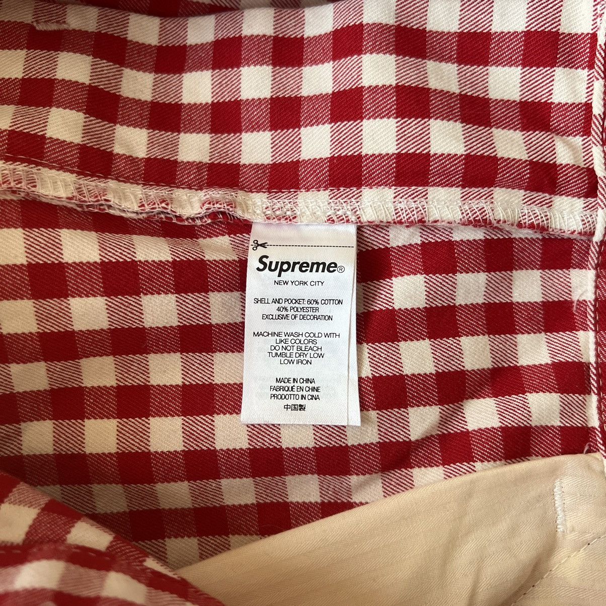Supreme Supreme Gingham Flight Pant Red 30 Size US 30 / EU 46 - 9 Thumbnail