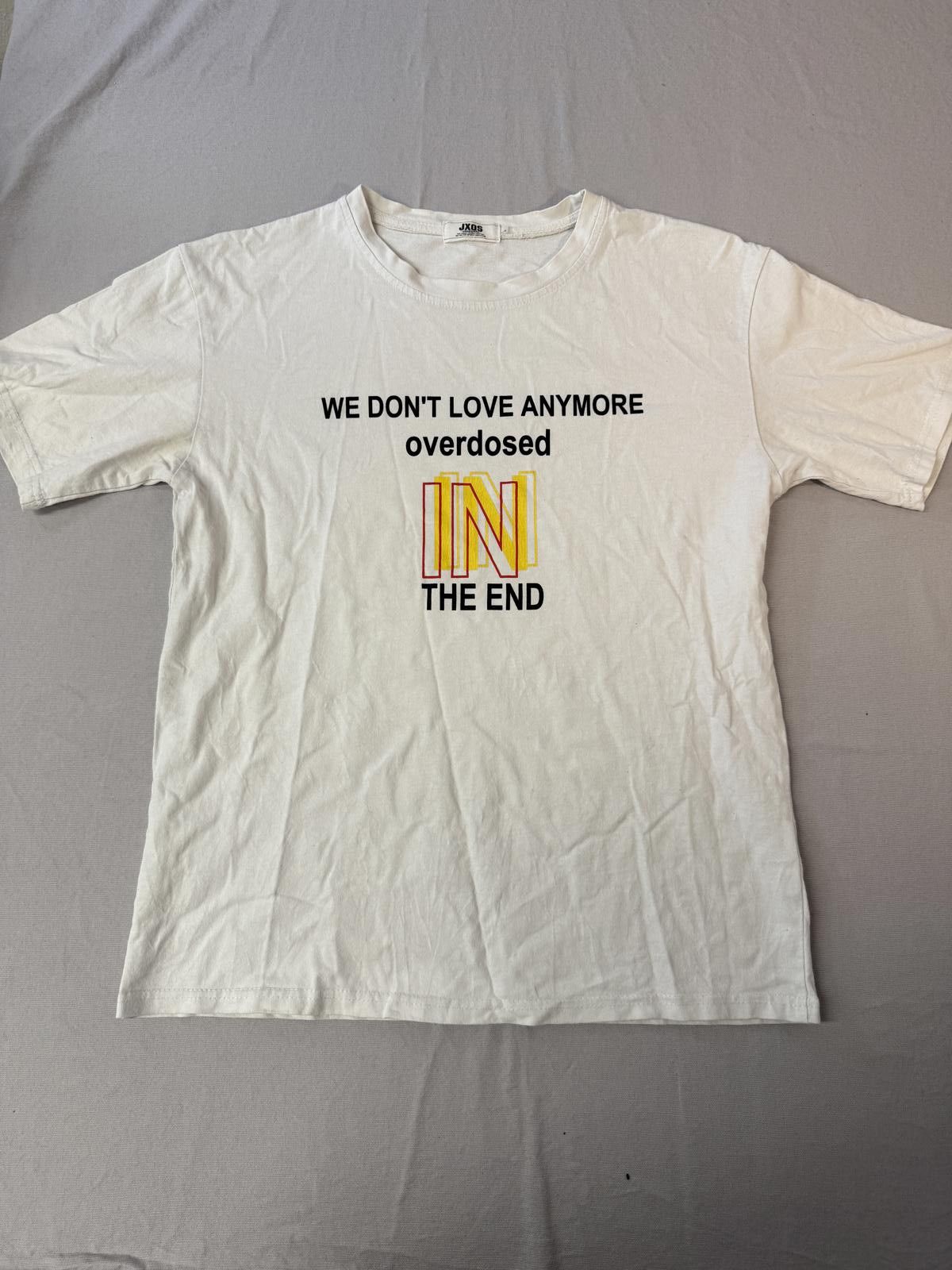 Designer JXQS T-shirt We Dont Love Anymore Overdosed In the End M Size US M / EU 48-50 / 2 - 1 Thumbnail