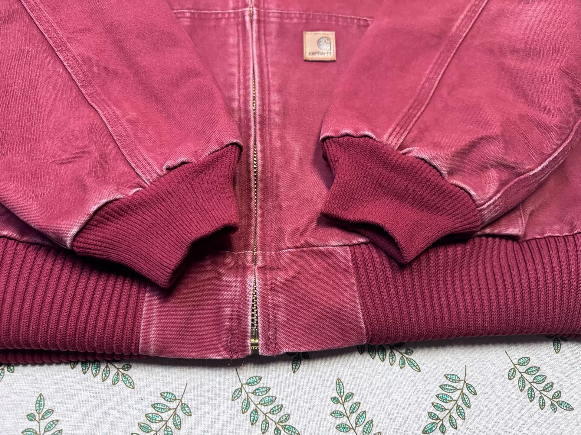 Carhartt Vintage Carhartt J130 DKR Red XL Hooded Work Jacket Size US XL / EU 56 / 4 - 3 Thumbnail