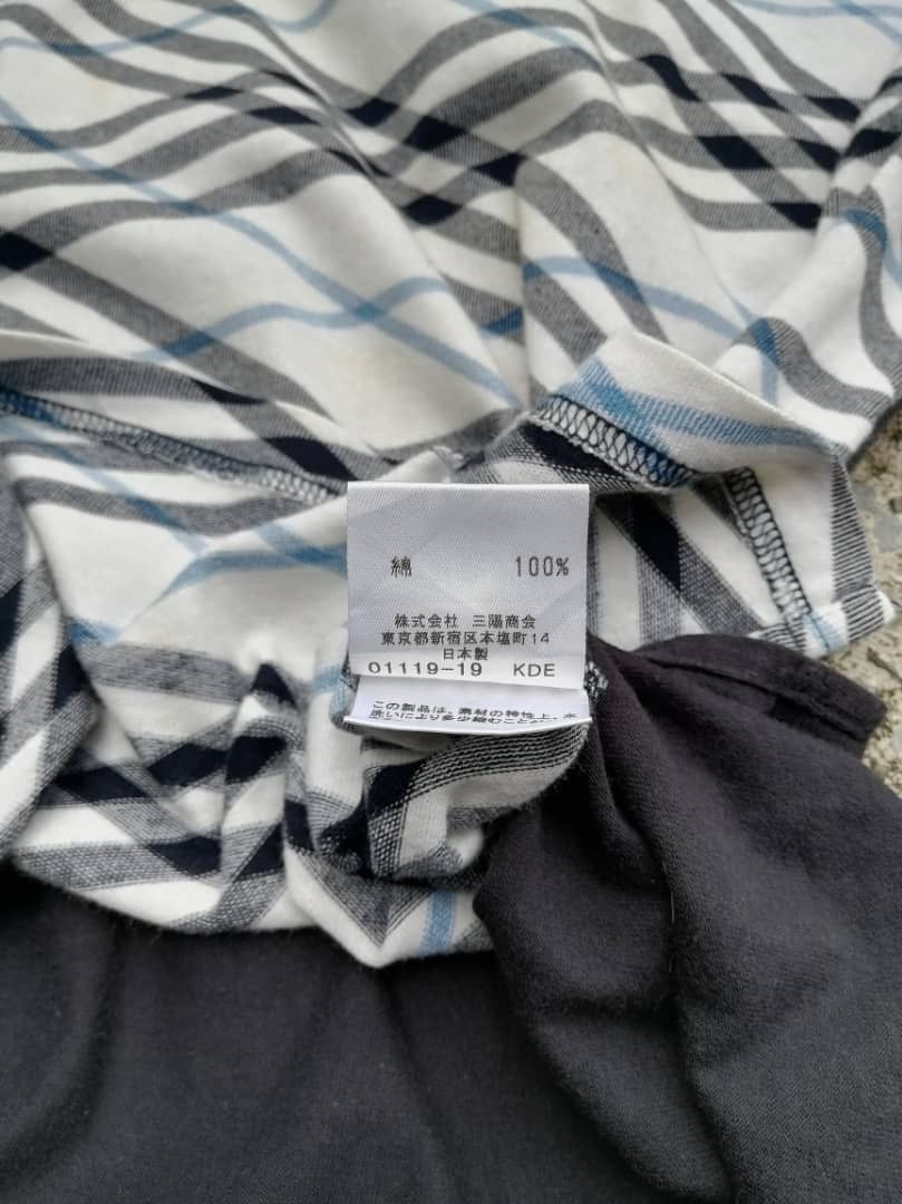 Burberry × Japanese Brand Burberry Black Label Plaid Tee Size US M / EU 48-50 / 2 - 8 Thumbnail