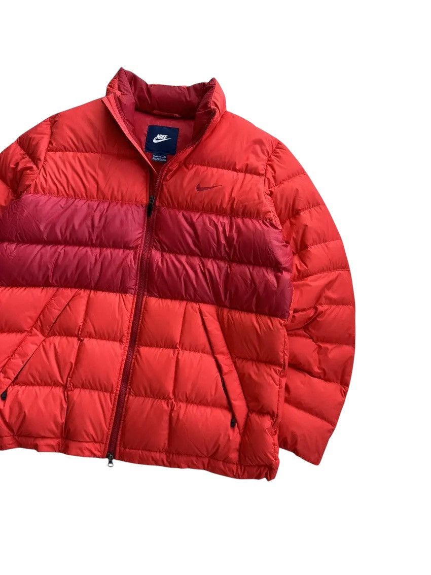 Nike × Vintage Vintage Nike Y2K Red Puffer Jacket Size US XL / EU 56 / 4 - 7 Thumbnail