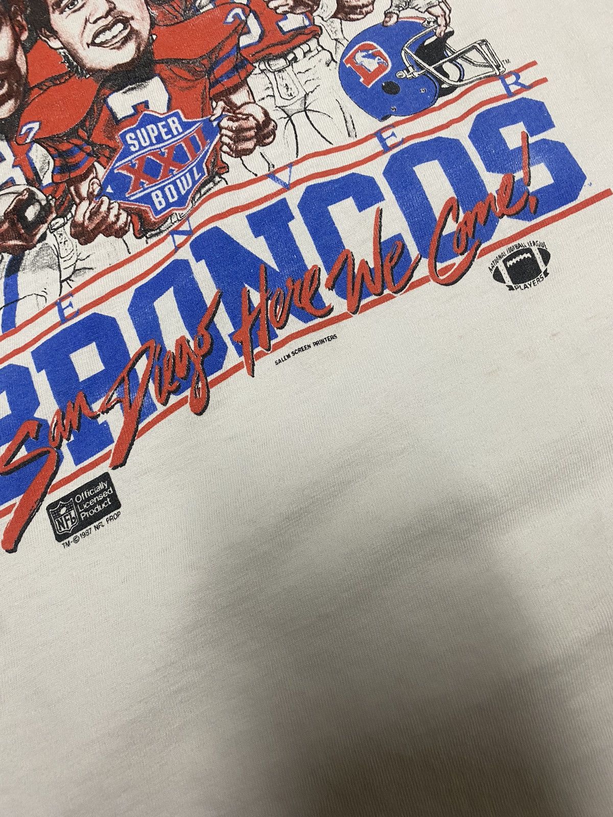 NFL × Vintage Crazy Vintage Streetwear NFL 80’s Broncos Caricature Tee M Size US M / EU 48-50 / 2 - 4 Thumbnail