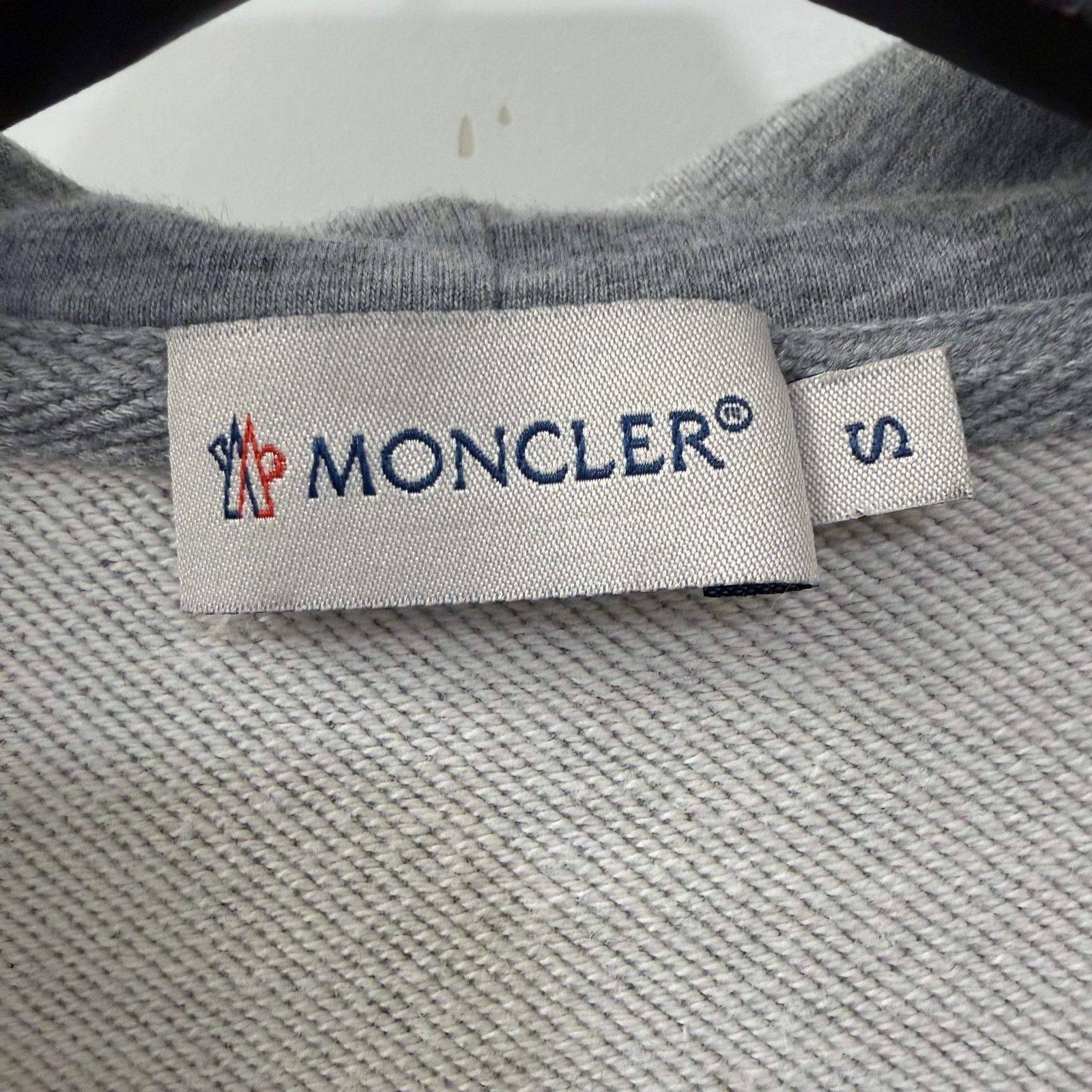 Moncler Moncler Grey Zip-Up Hoodie Tricolor Stripe Logo Sweatshirt Size US S / EU 44-46 / 1 - 3 Thumbnail