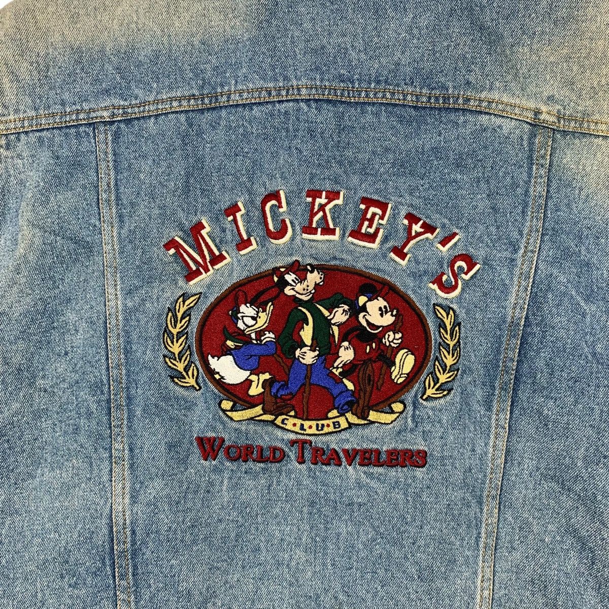 Mickey Mouse × Vintage Vintage MICKEY MOUSE Disney Cartoon Reversible Jeans Jacket Size US L / EU 52-54 / 3 - 5 Thumbnail