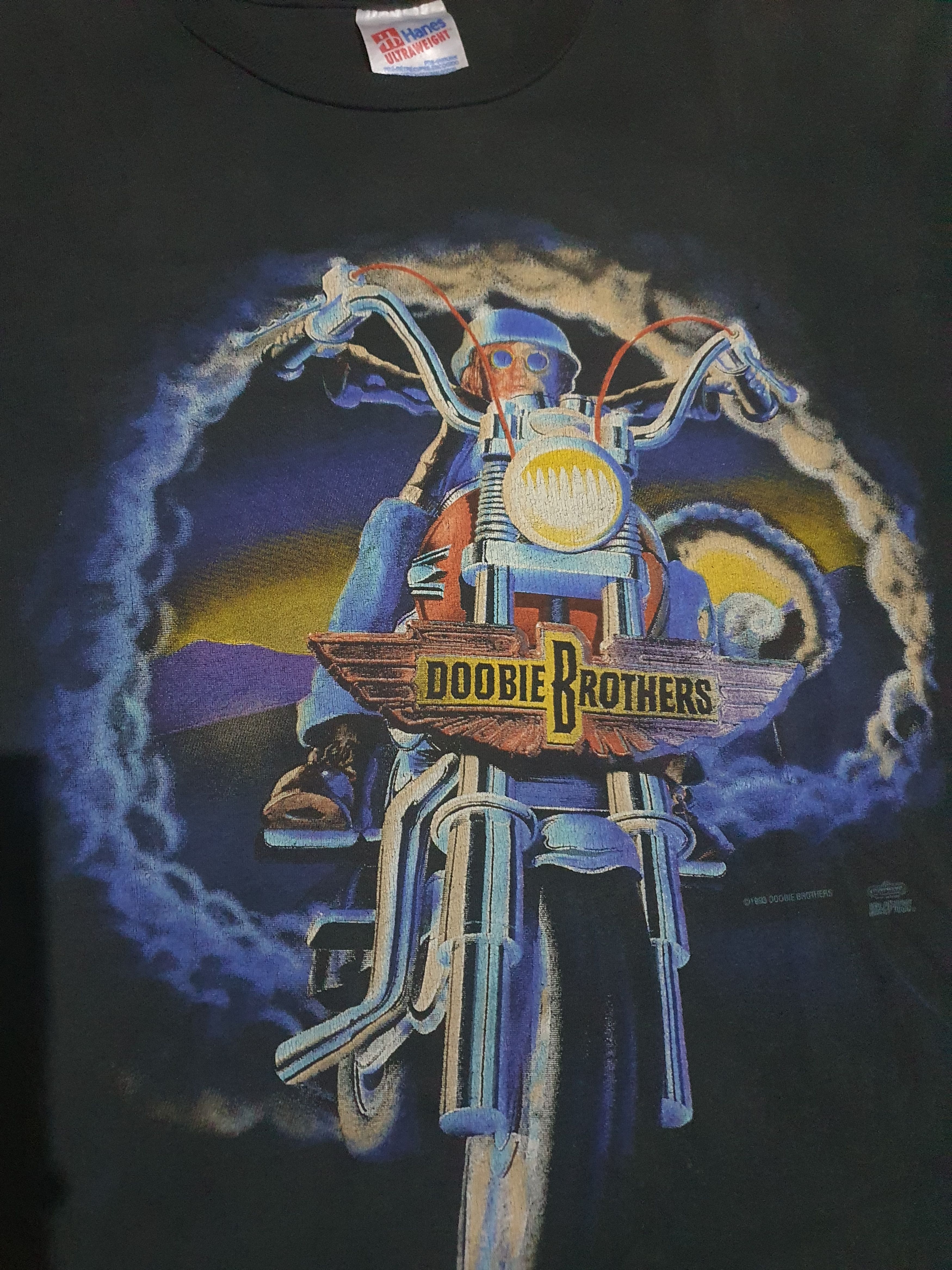 Band Tees 🌈 Doobie Brothers 24 years,Rolling Stones Deep Purple Kiss Size US L / EU 52-54 / 3 - 1 Thumbnail