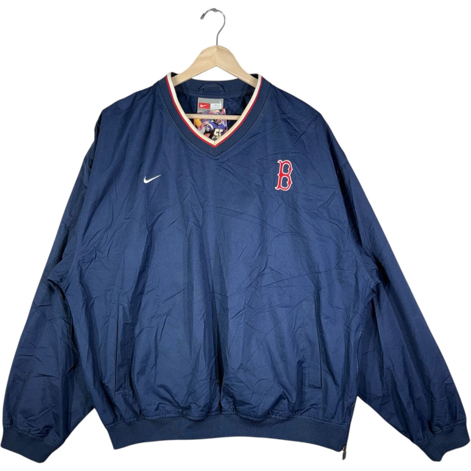 Nike Vintage Nike Boston Red Sox Logo Pullover MLB Windbreaker L Size US L / EU 52-54 / 3 - 1 Thumbnail