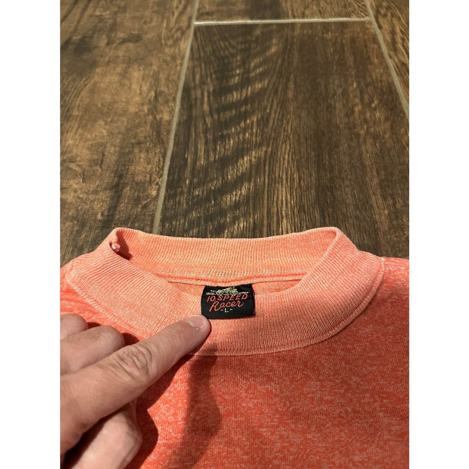 Speedo VINTAGE Pink Orange 10 Speed Racer T-shirt Large Shirt Men Womens 1960s Decade Salmon Size US S / EU 44-46 / 1 - 5 Thumbnail