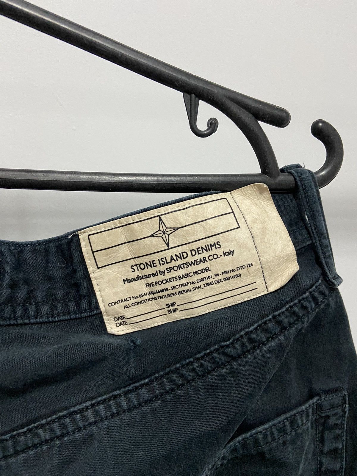 Massimo Osti × Stone Island × Vintage Stone Island Denims logo pocket Vintage jeans Pants Size US 32 / EU 48 - 11 Thumbnail