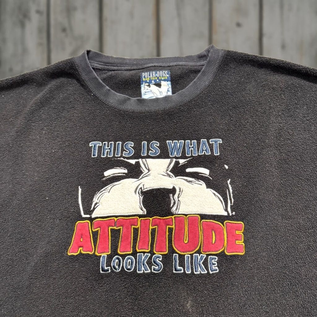 Big Dogs Big Dogs Sweatshirt Men XL This Is What Attitude Looks Like Polar Dogs Fleece Multicolor Pullover Sweatshirt Mens XL Size US XL / EU 56 / 4 - 1 Thumbnail