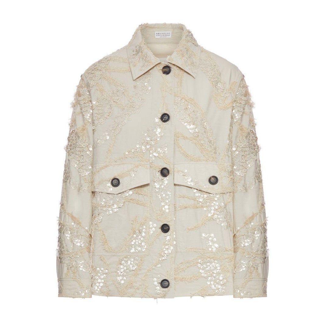 Brunello Cucinelli BRUNELLO CUCINELLI QUARZO Sequins Jacket New & Authentic (Wo Size XS / US 0-2 / IT 36-38 - 1 Thumbnail