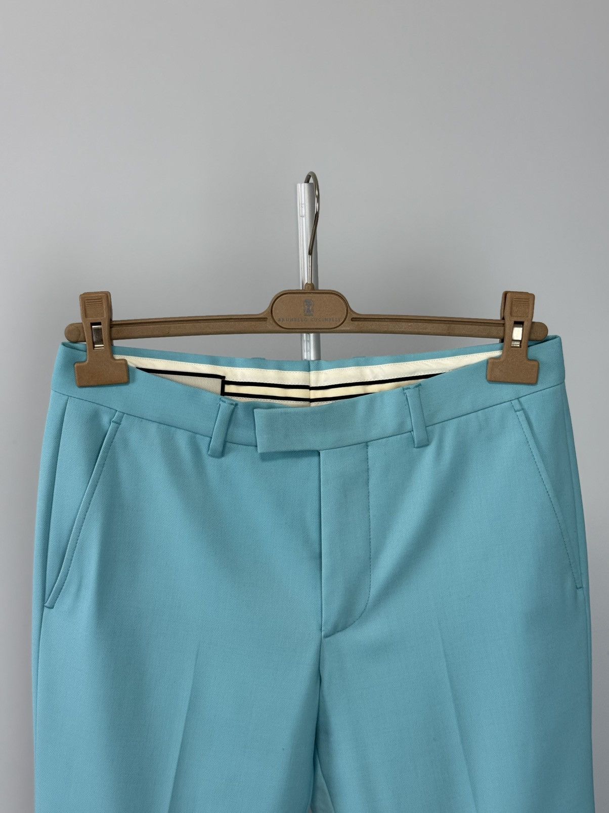 Gucci Gucci Runway Style Aqua Tailored Trousers Mens Size Small Size 44R - 4 Thumbnail
