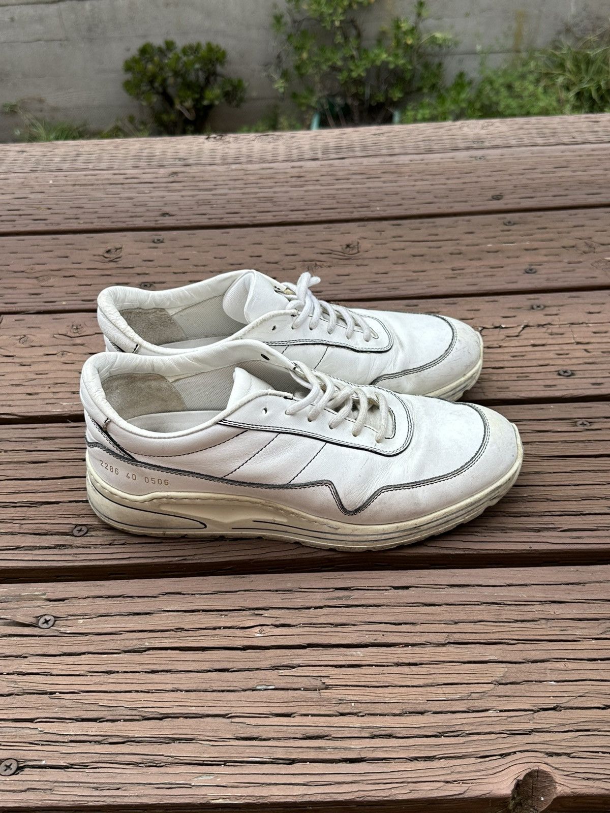 Common Projects RARE GRAIL Common Projects white leather bball low size 40 Size US 8 / EU 41 - 7 Thumbnail