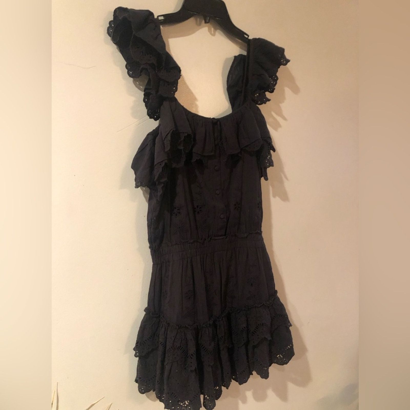 LoveShackFancy Loveshackfancy knitted embroidered dress in black xxs Size XXS / US 00 / IT 34 - 3 Thumbnail