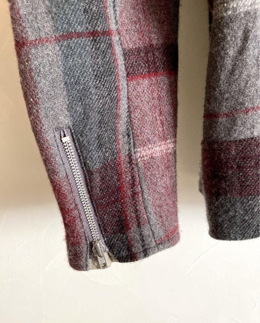 Yohji Yamamoto Y's yohji yamamoto wool check riders jacket Size US S / EU 44-46 / 1 - 6 Thumbnail