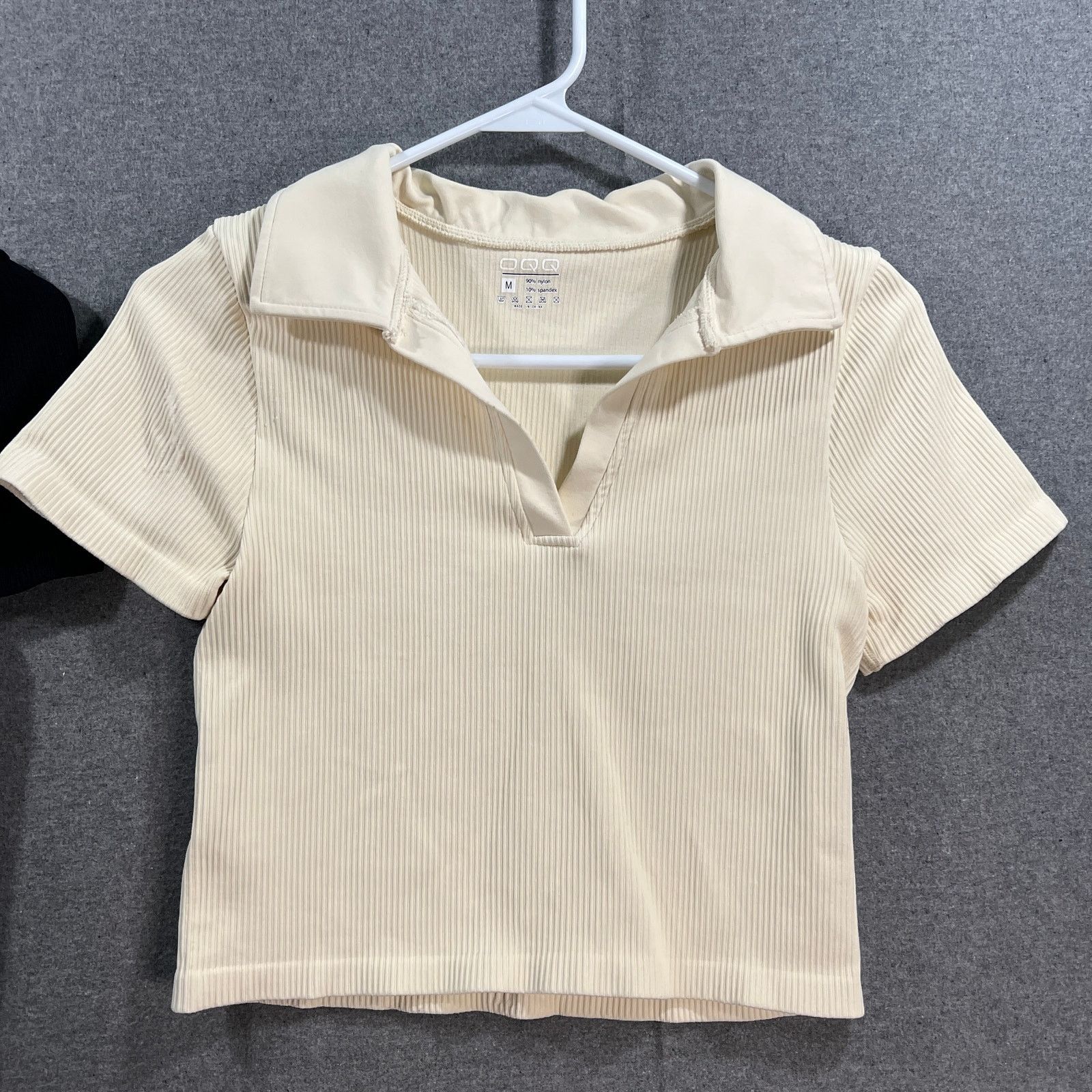 Other OQQ Women's 2 Piece Collar Crop Short Sleeve Size M / US 6-8 / IT 42-44 - 5 Thumbnail