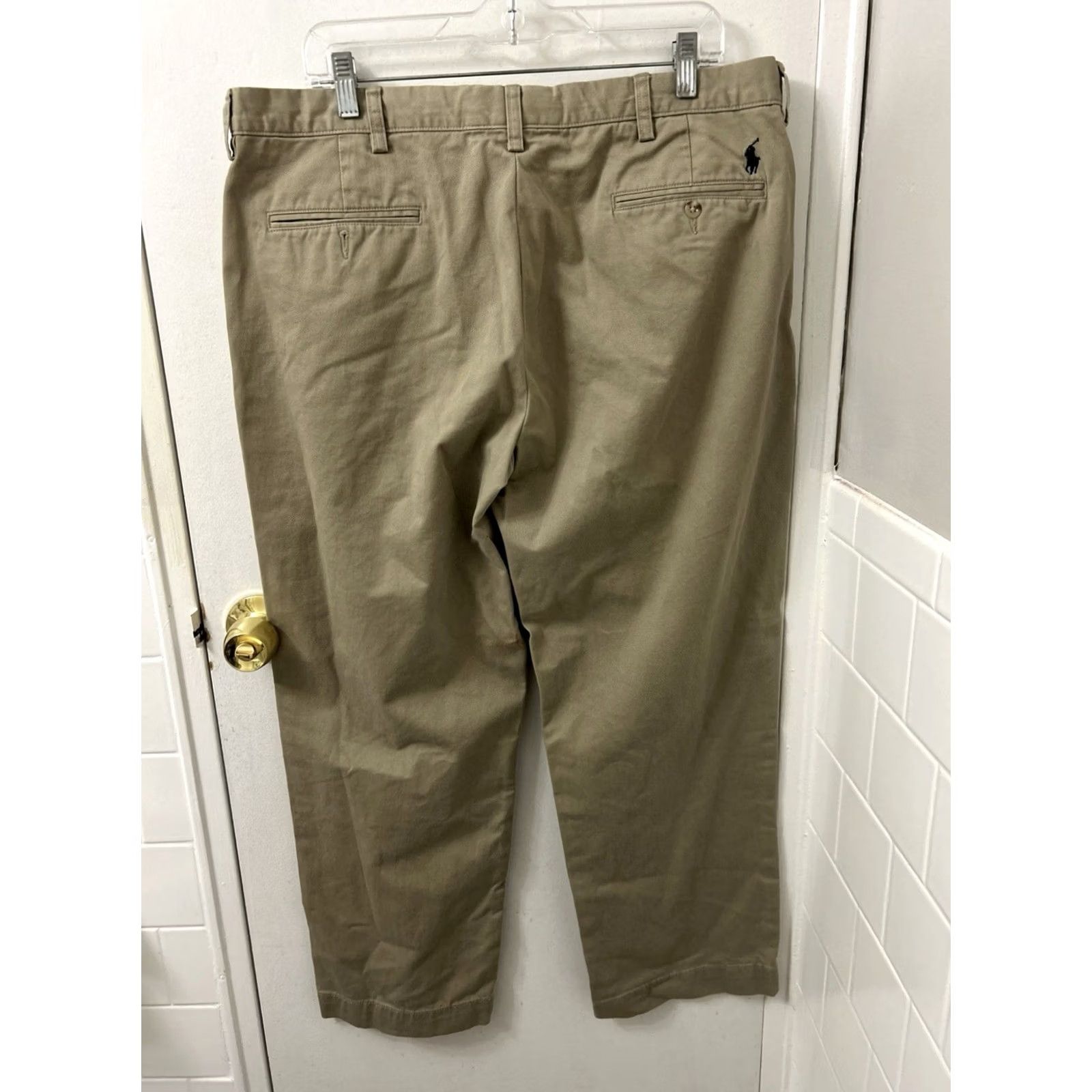 Polo Ralph Lauren VINTAGE Polo Ralph Lauren Preston Pants Mens 38 29 Khaki Tan Chino Straight Trousers Size US M / EU 48-50 / 2 - 6 Thumbnail