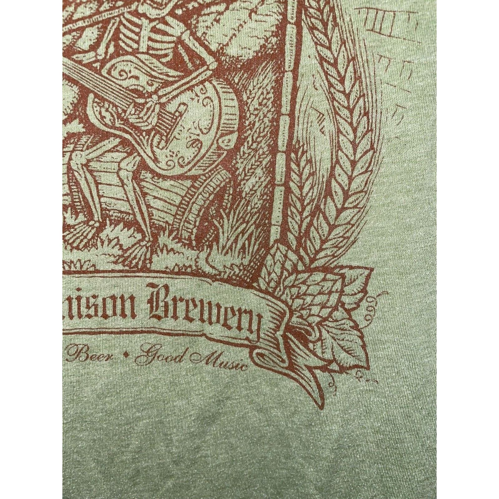 Canvas Womens Gunnison Brewery Shirt Beer Alcohol Skeleton Tee Top Size M / US 6-8 / IT 42-44 - 5 Thumbnail