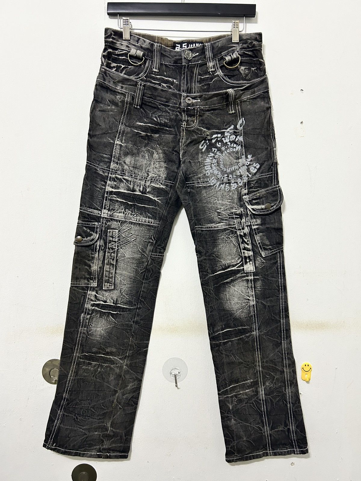 If Six Was Nine × Japanese Brand × Le Grande Bleu (L.G.B.) Vintage Japan Denim Cargo like PPFM Ifsixwasnine punk style Size US 31 - 1 Thumbnail