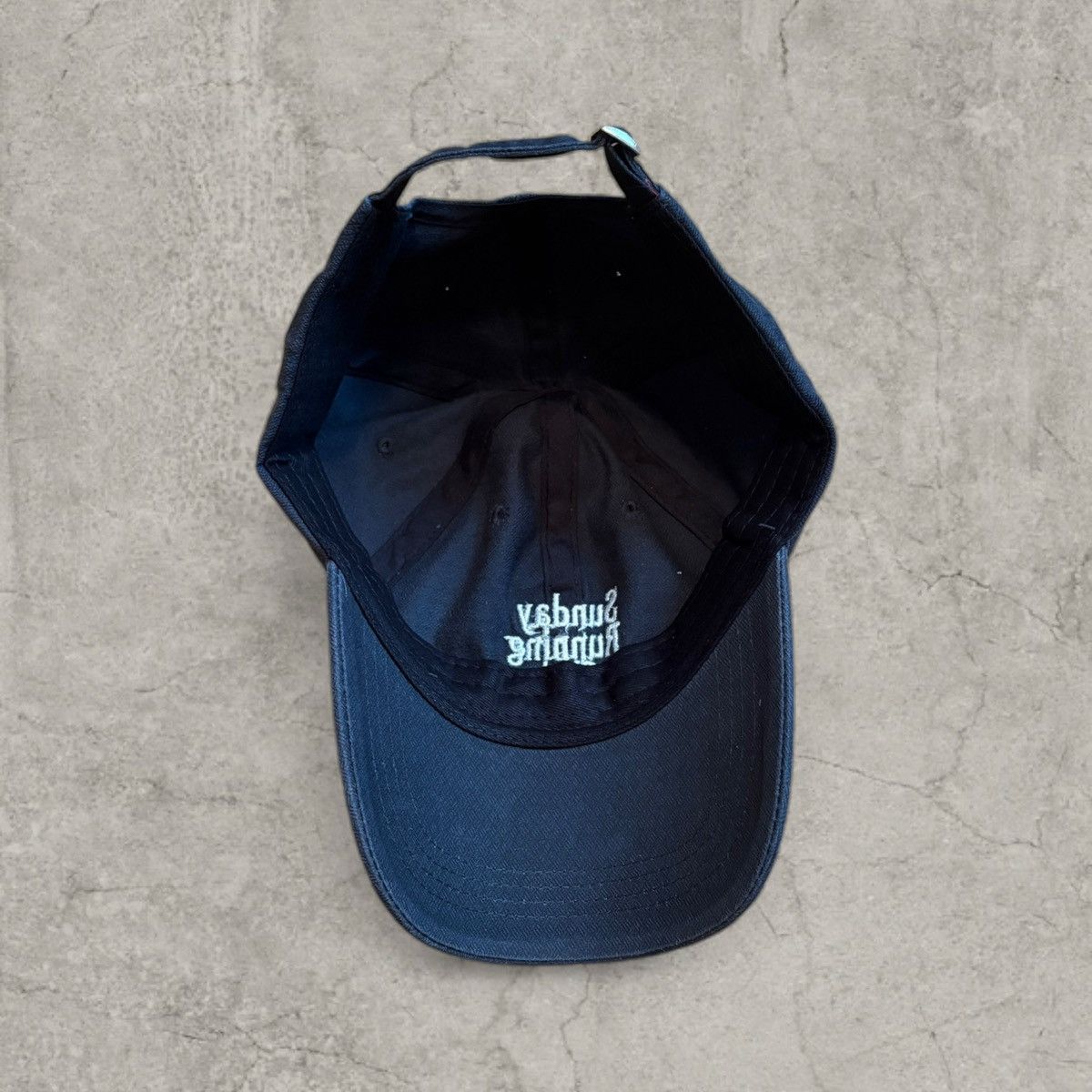 Japanese Brand Cool vintage style cap, Sunday Running Club white. One size Size ONE SIZE - 5 Thumbnail