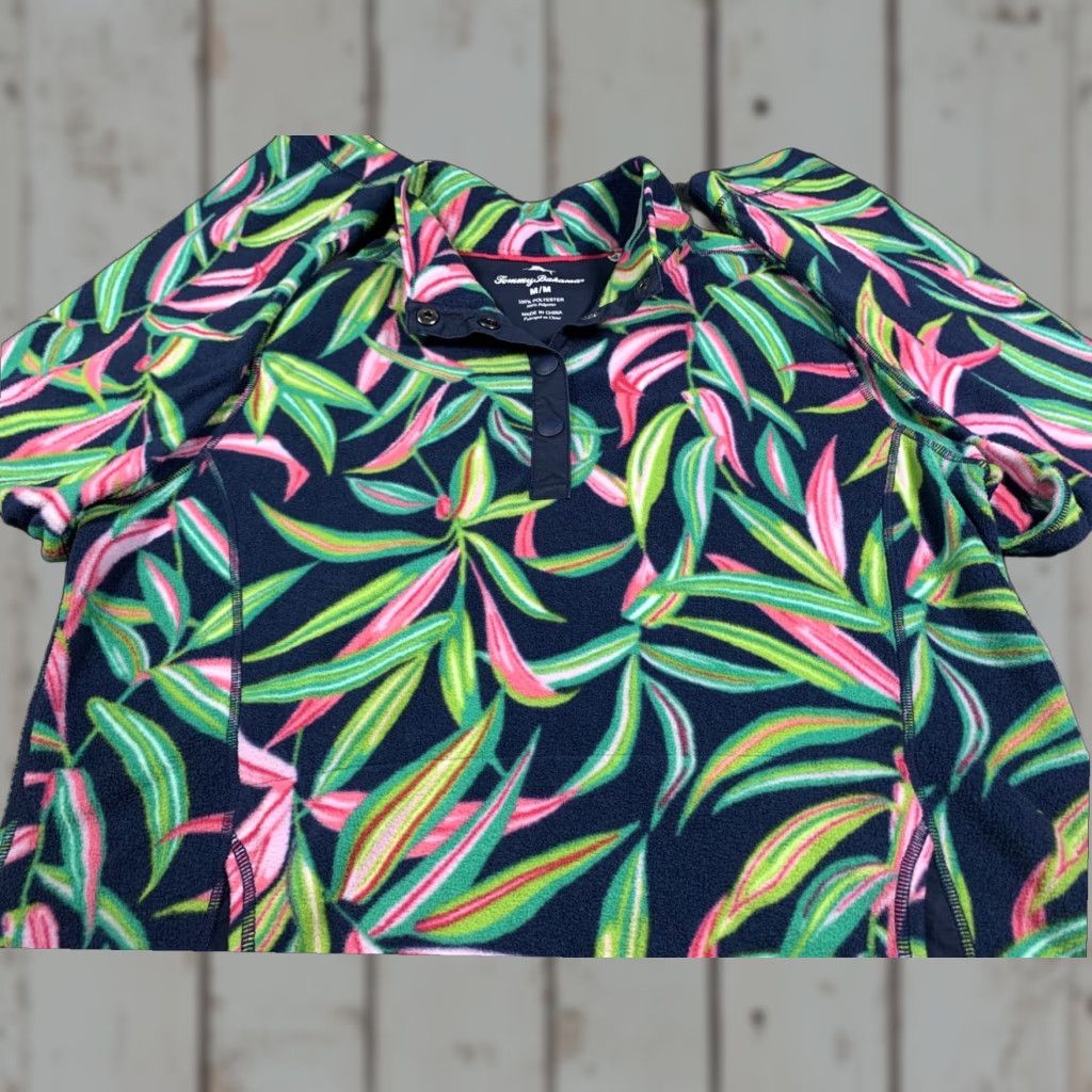 Tommy Bahama Tommy Bahama Floral Fleece Jacket Womens Medium Multicolor Size M / US 6-8 / IT 42-44 - 1 Thumbnail