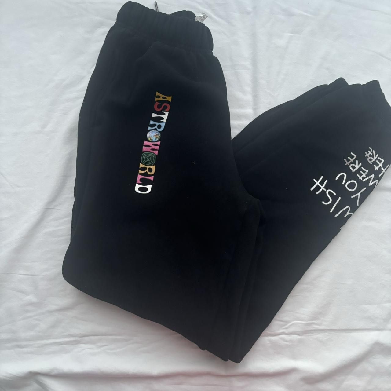 Champion Travis Scott Astroworld Black Champion Sweatpants Size US 27 - 3 Thumbnail