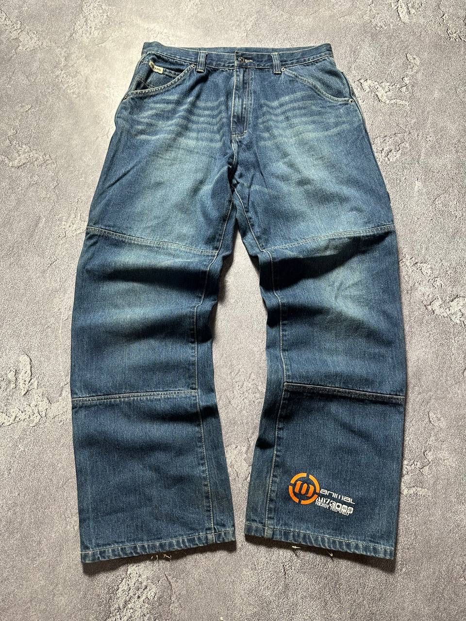Ecko Unltd. × Vintage 💥90‘s Rap Animal Pants Carpenter Faded Jnco style Size US 34 / EU 50 - 2 Thumbnail