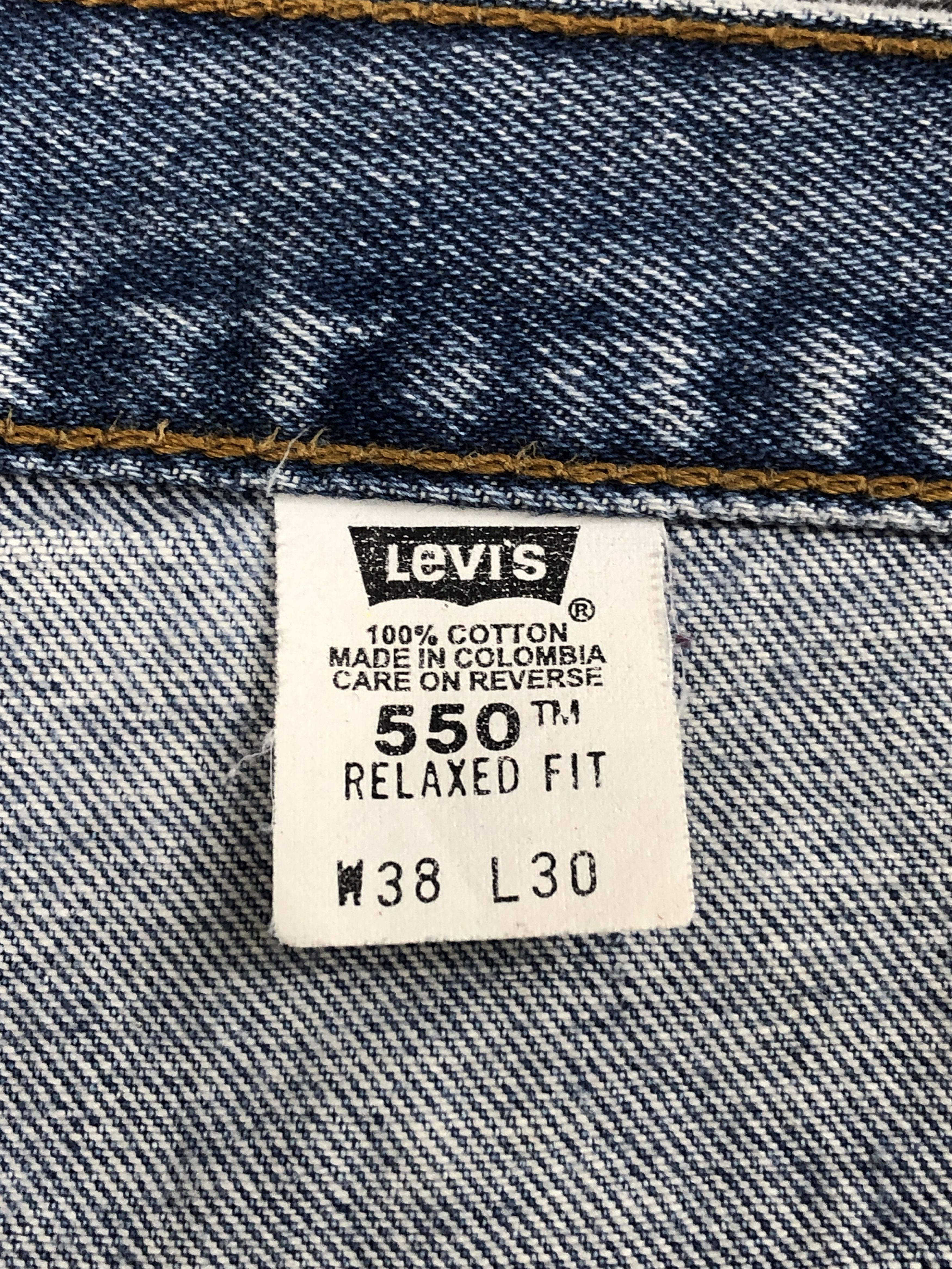 Levi's × Vintage 90s Vintage Levis 550 Light Washed Jeans DP2450 Size US 36 / EU 52 - 7 Thumbnail
