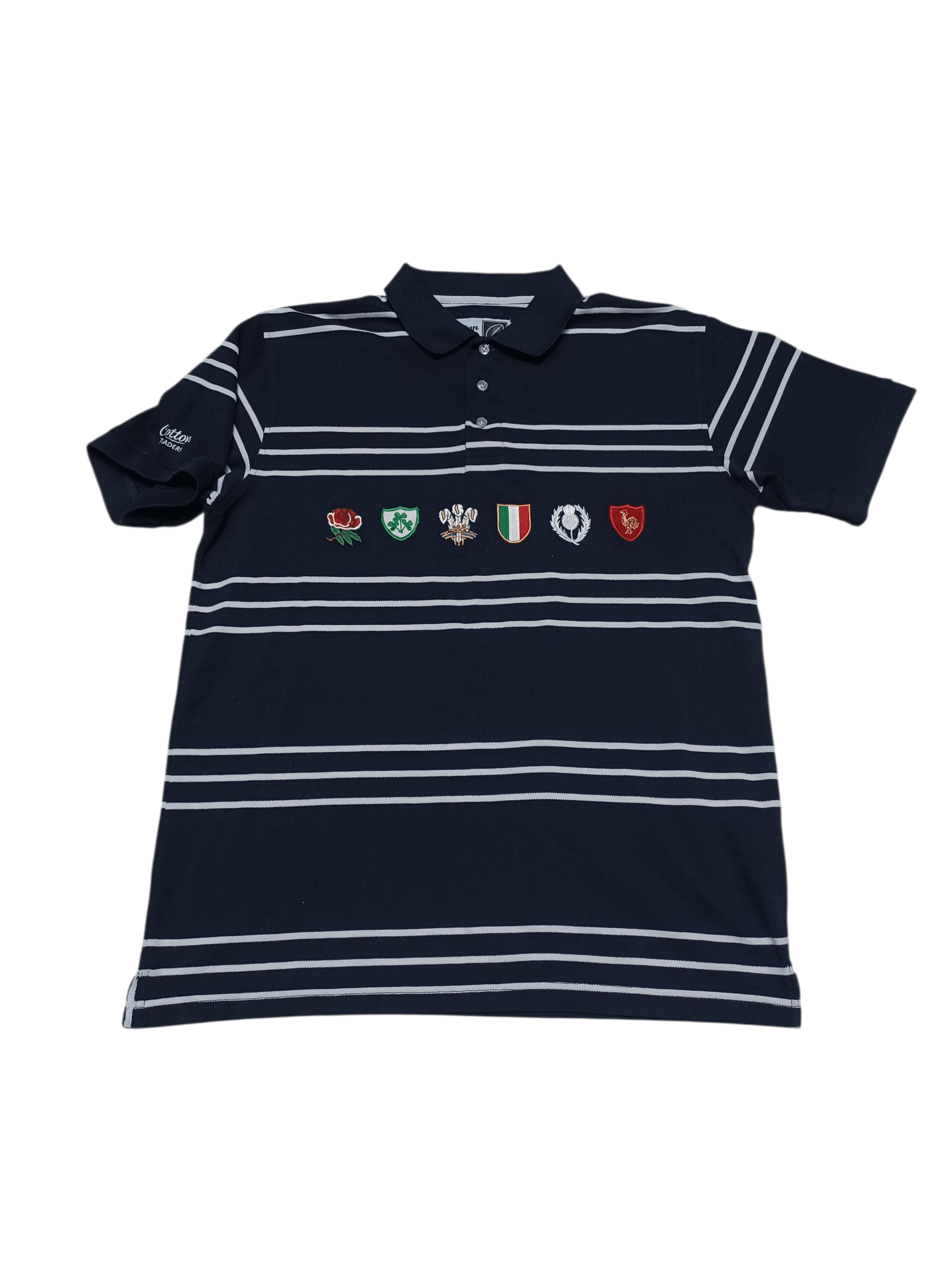 Cotton Traders COTTON TRADERS VINTAGE RUGBY SIX NATIONS POLO SHIRT Size US XL / EU 56 / 4 - 1 Thumbnail