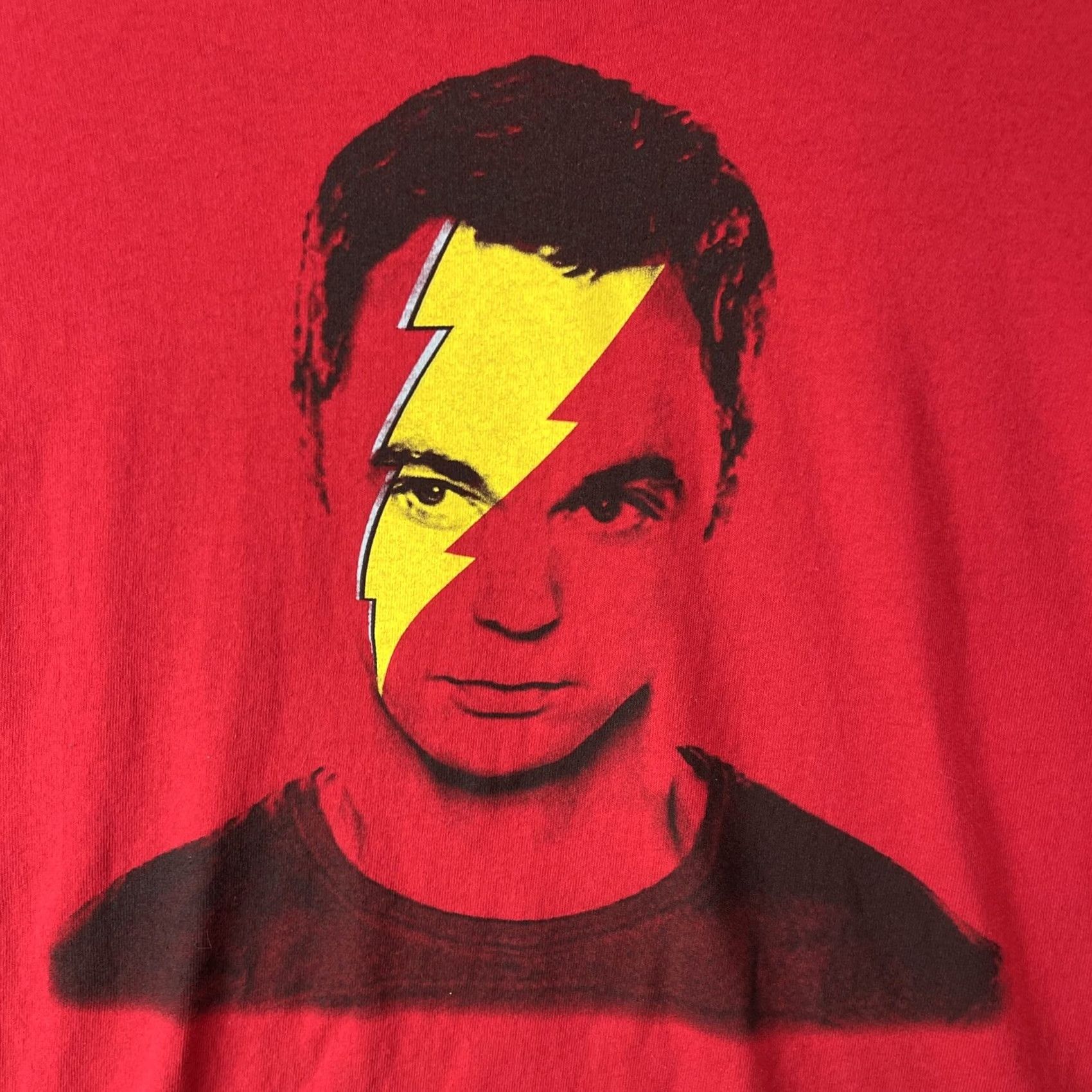 Ripple Junction Ripple Junction Sheldon Shirt Mens XL Red Graphic Print T-Shirt The Big Bang Theory David Bowie Ripple Junction Size US XL / EU 56 / 4 - 6 Thumbnail