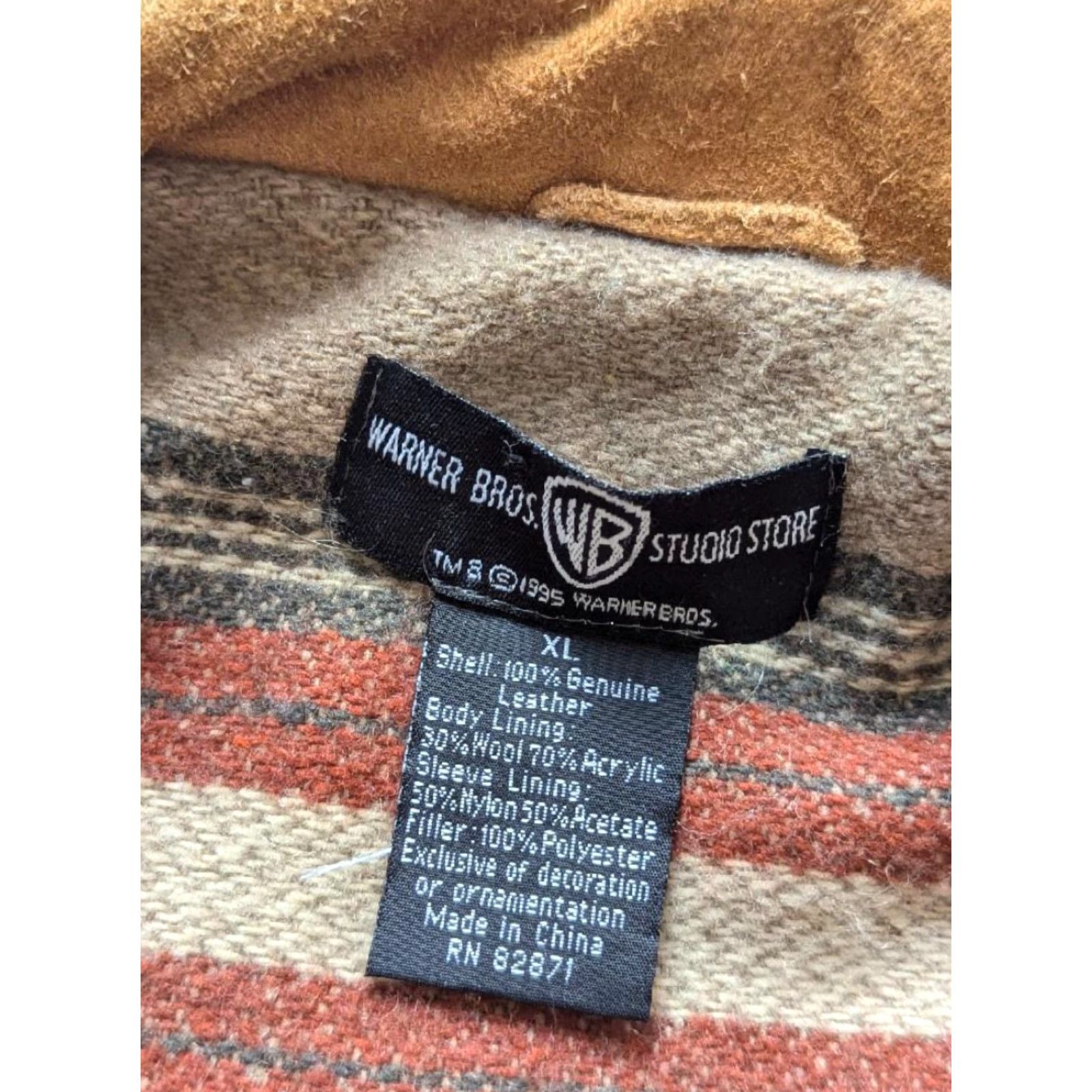 Vintage VINTAGE SUEDE LOONEY TUNES western jacket XL fringe TAZ brown Leather Coat Men Mens Size US XL / EU 56 / 4 - 5 Thumbnail